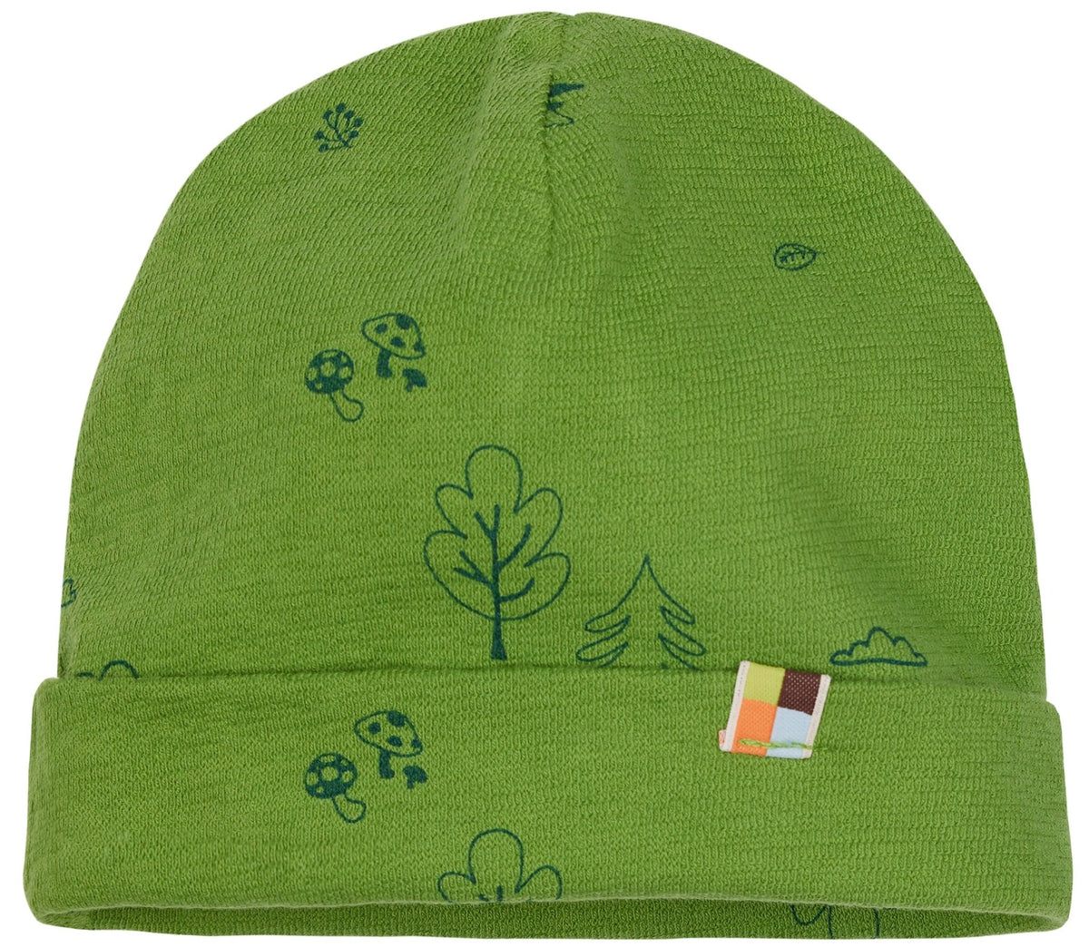 Beanie aus Strukturstrick mit Druck - loud + proud - 7154-grs-62/68