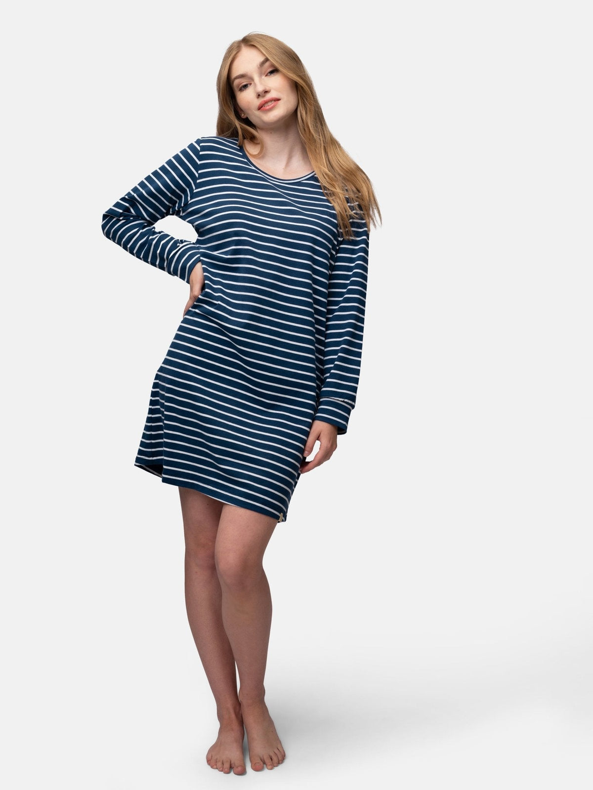 Bequemes Langarm Sleepshirt Ringel - loud + proud - G601-ul-36