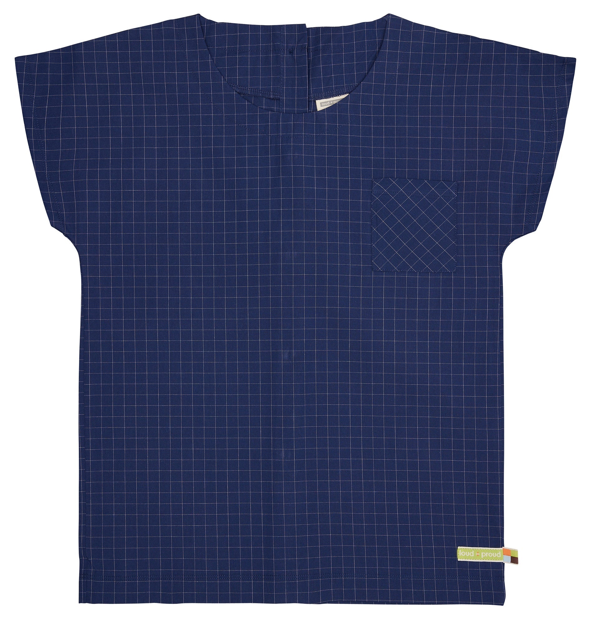 Bluse aus feinem Karo - loud + proud - 1128K - ul - 134/140