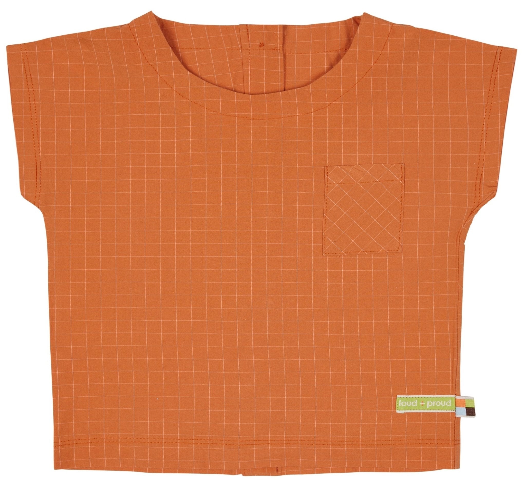 Bluse aus feinem Karo - loud + proud - 1128 - car - 74/80