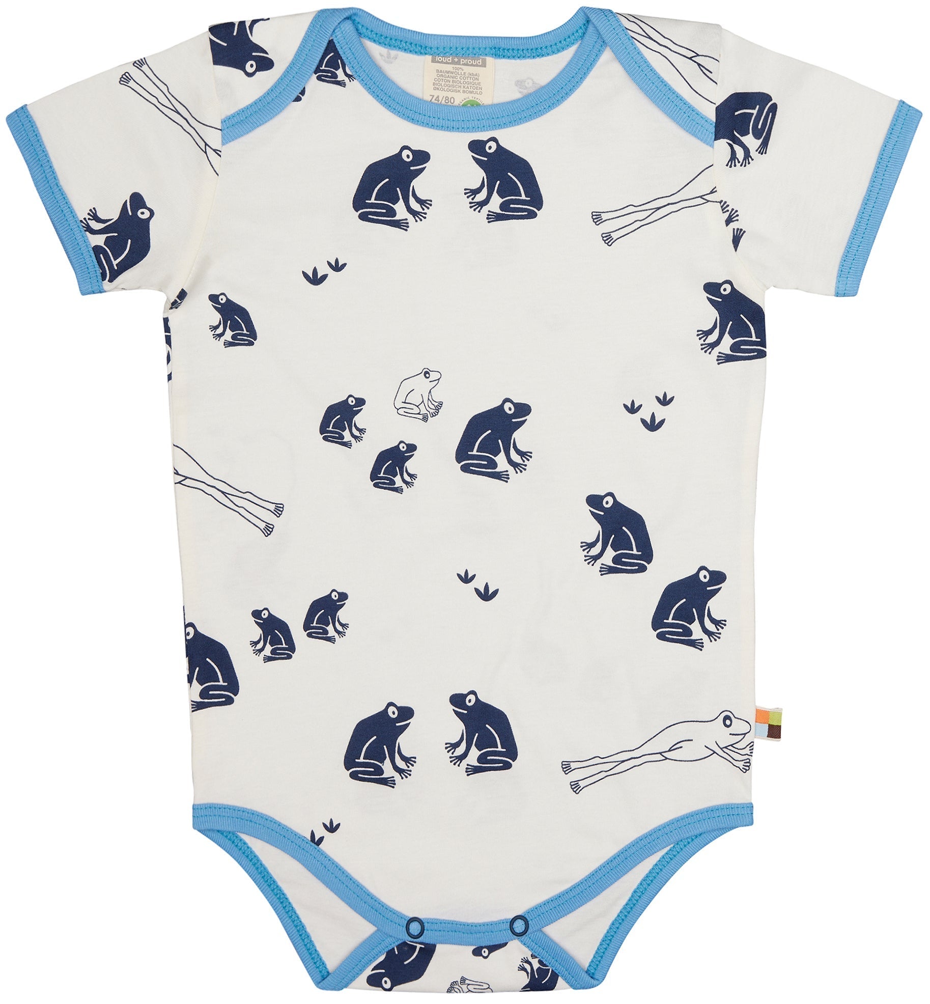 Body kurzarm Druck - loud + proud - 2107-bas-50/56