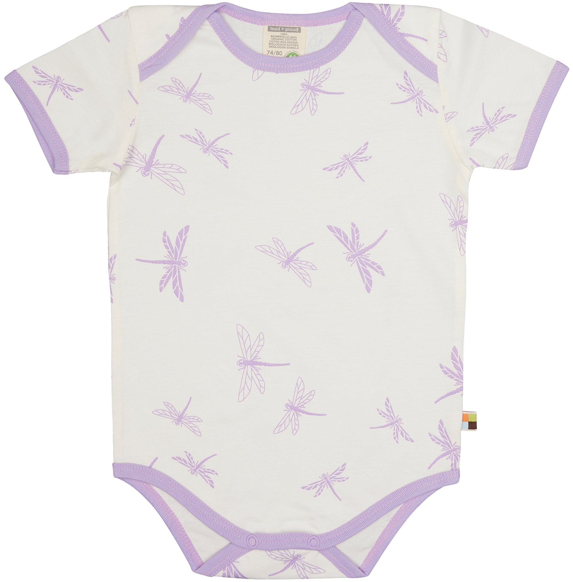 Body kurzarm Druck - loud + proud - 2107-bas-50/56