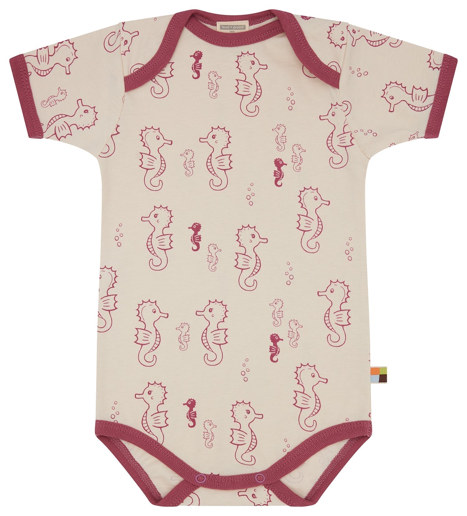 Body kurzarm Druck - loud + proud - 2118 - rou - 50/56