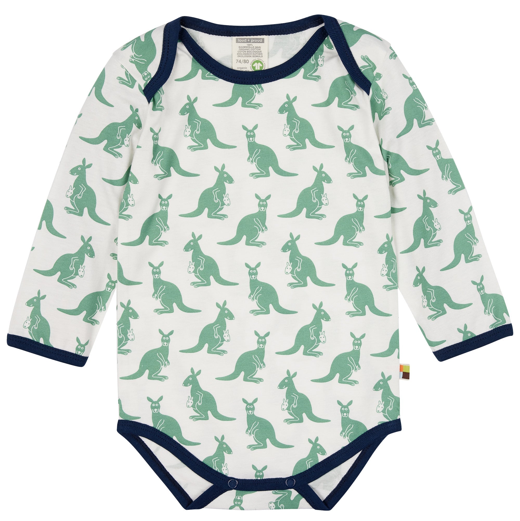 - Body langarm Druck - loud + proud - 2064-Bamboo-50/56