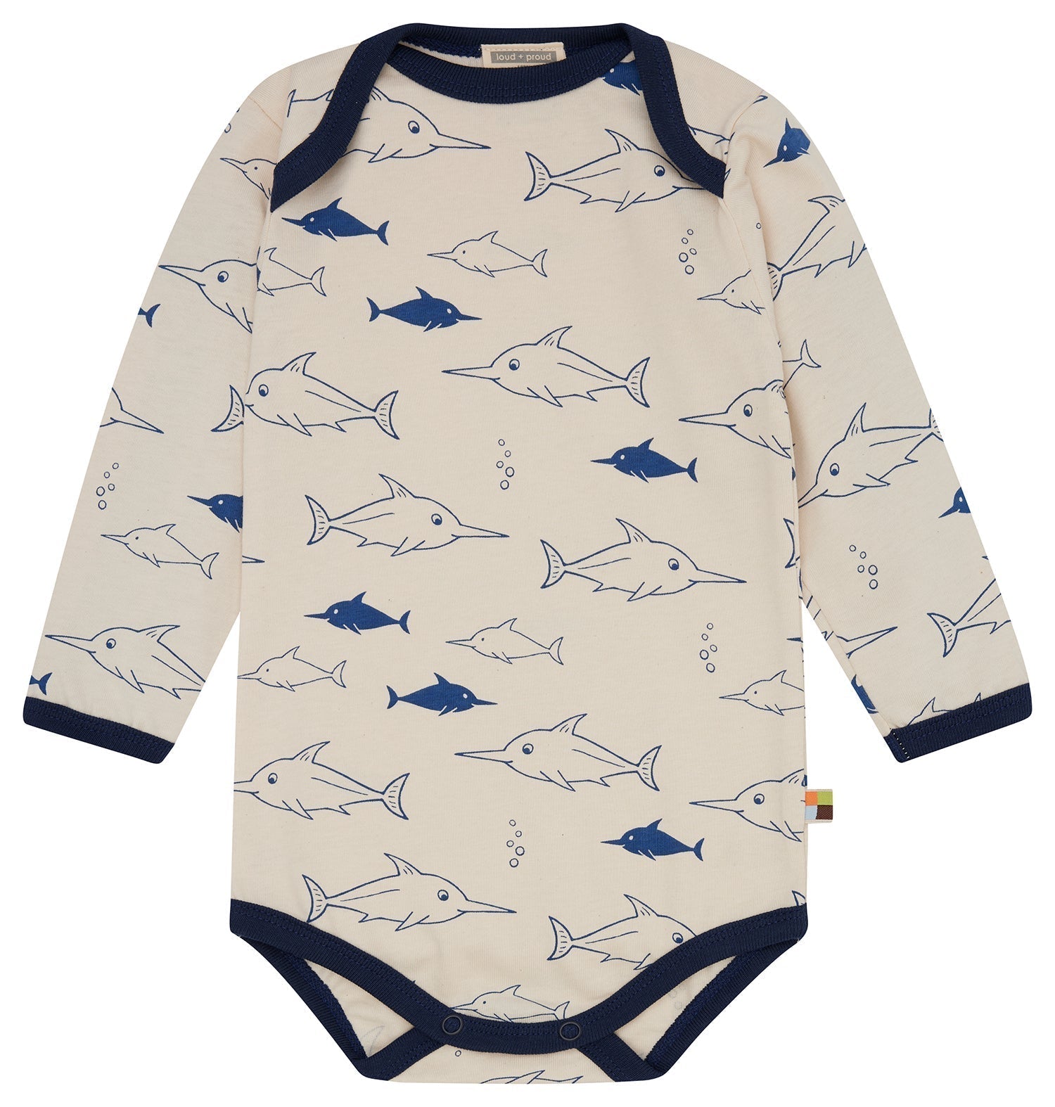 Body langarm Druck - loud + proud - 2119 - ul - 50/56