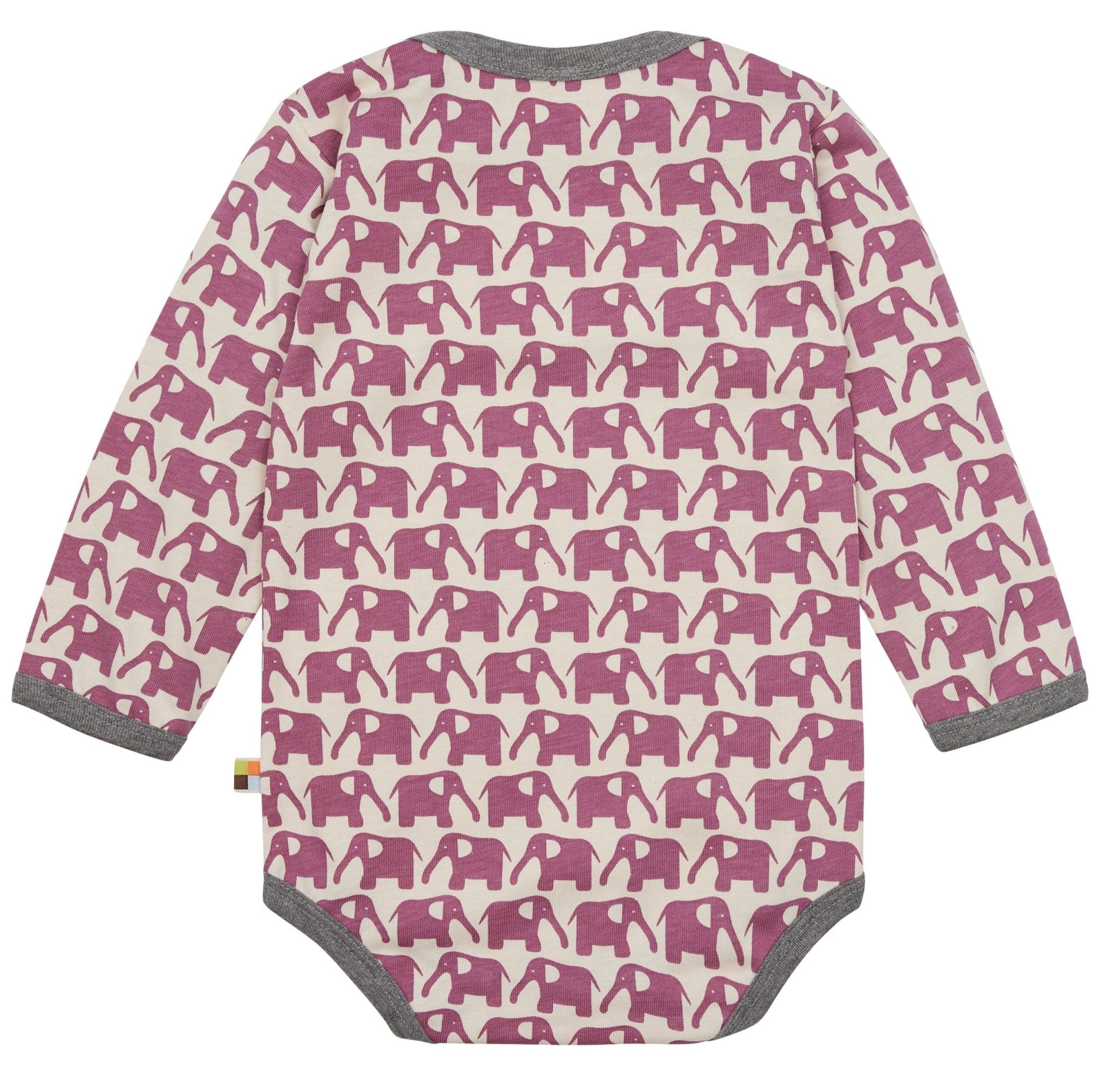 Body Langarm mit Druck Elefanten - loud + proud - 2083 - grp - 50/56