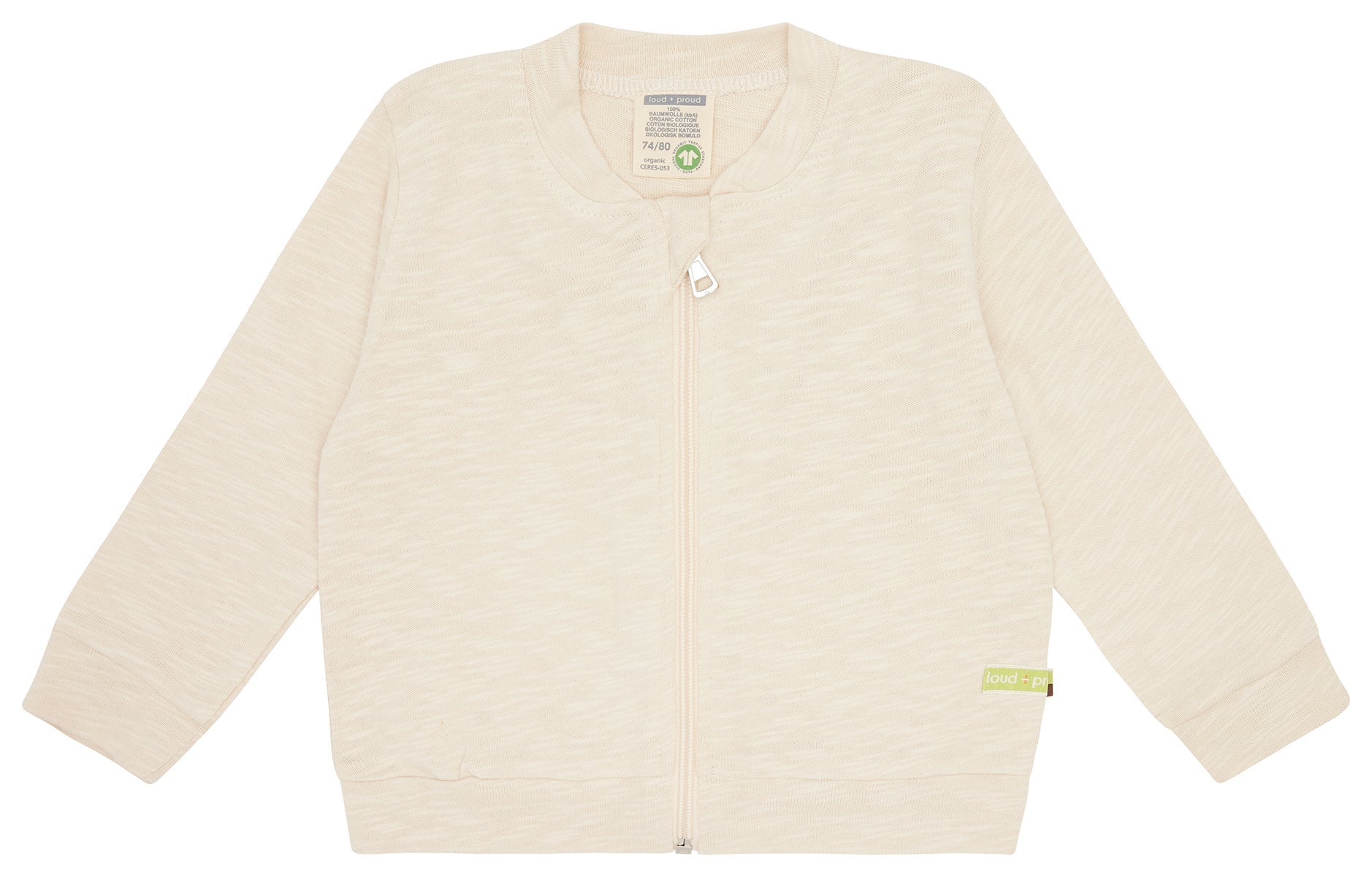 Collegejacke Slub Jersey - loud + proud - 3159 - van - 62/68