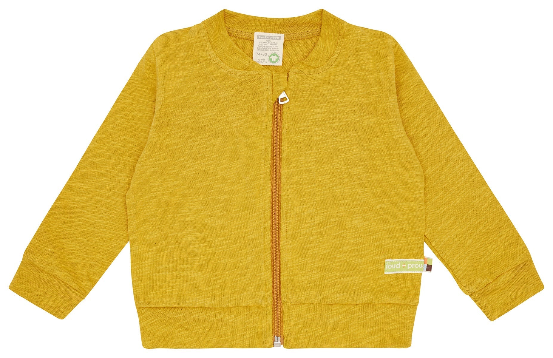 Collegejacke Slub Jersey - loud + proud - 3159 - cur - 62/68