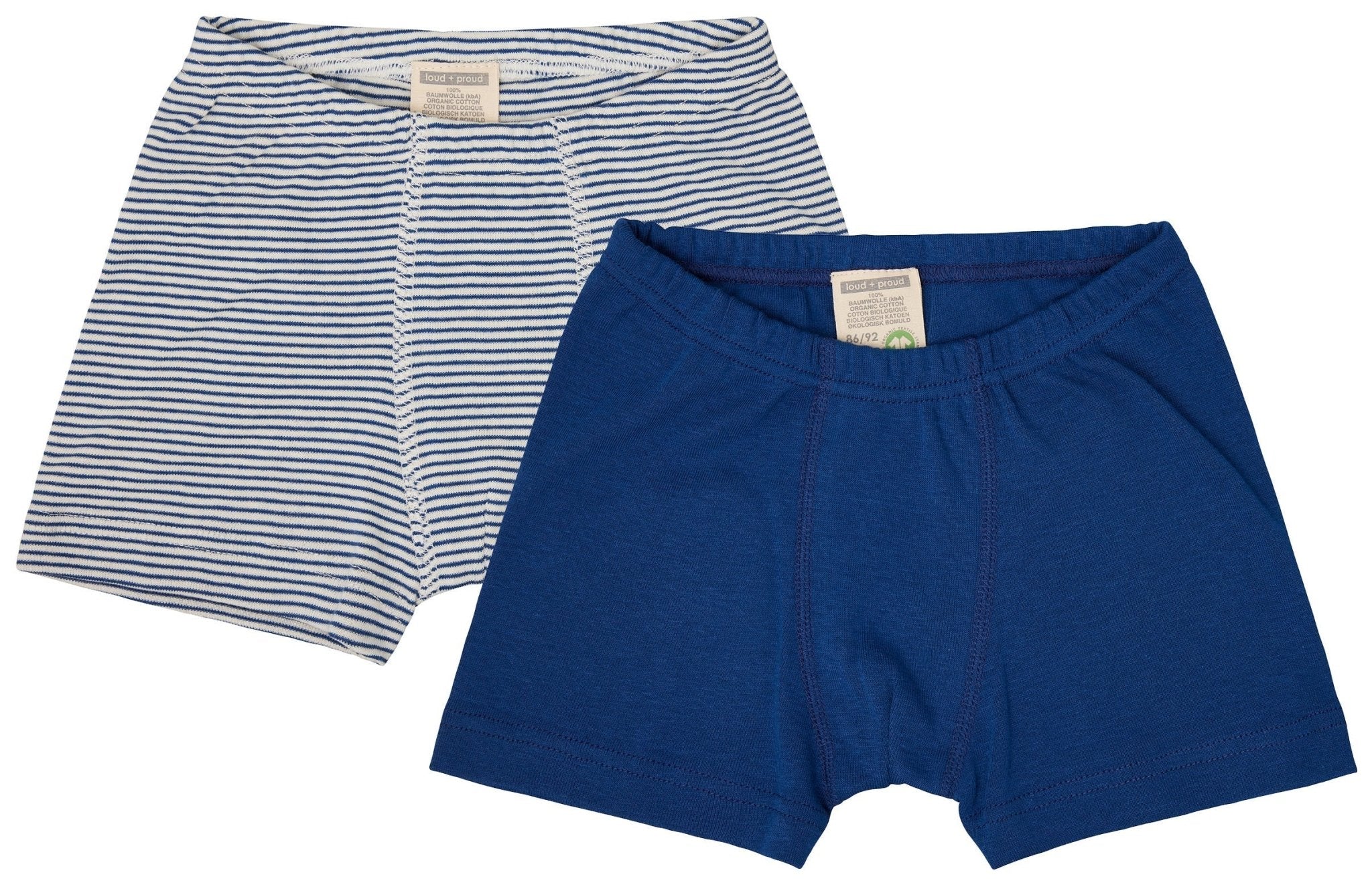 Doppelpack Boxer aus Feinripp - loud + proud - 2101 - ul - 86/92