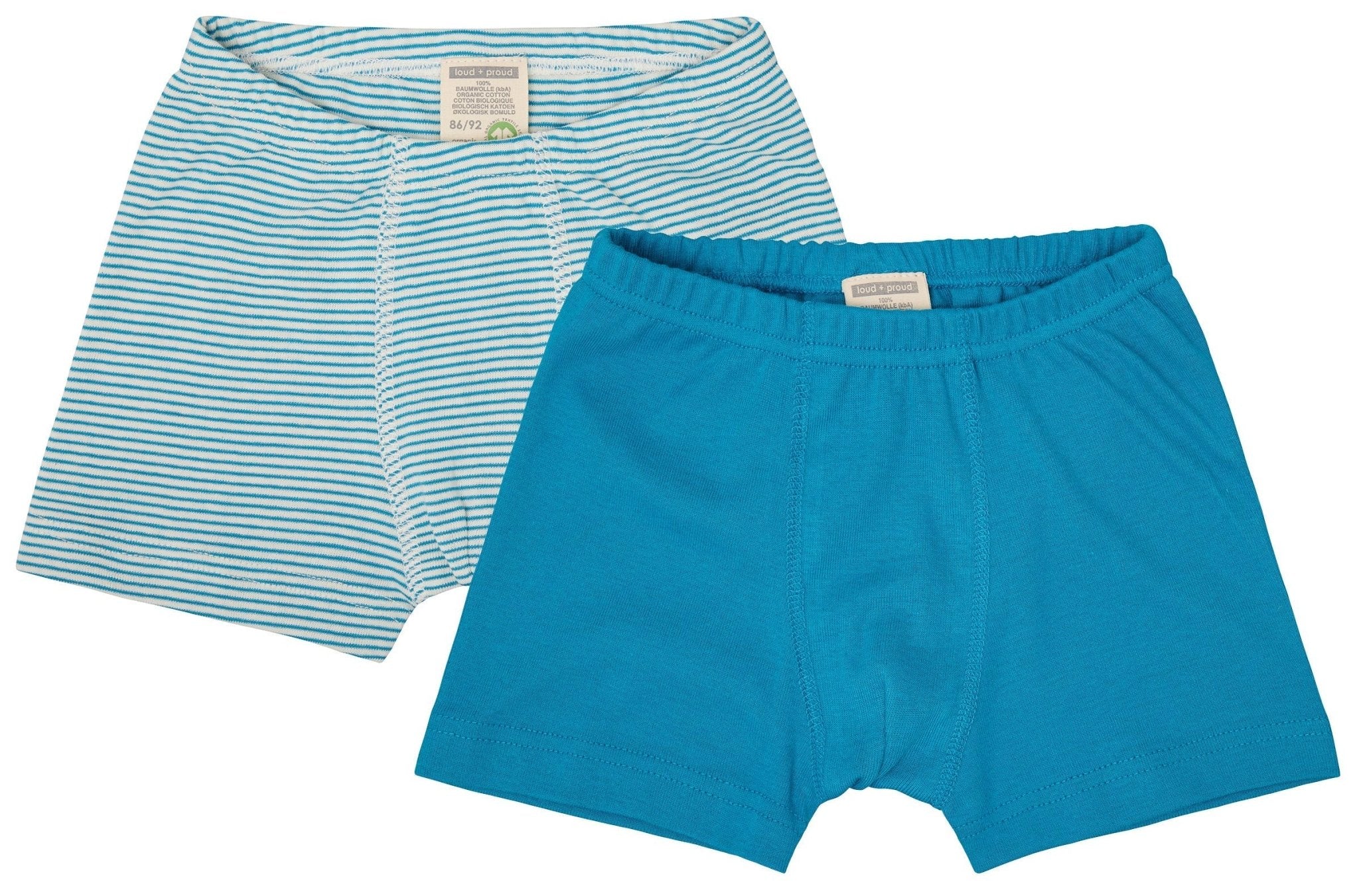 Doppelpack Boxer aus Feinripp - loud + proud - 2101 - pe - 86/92