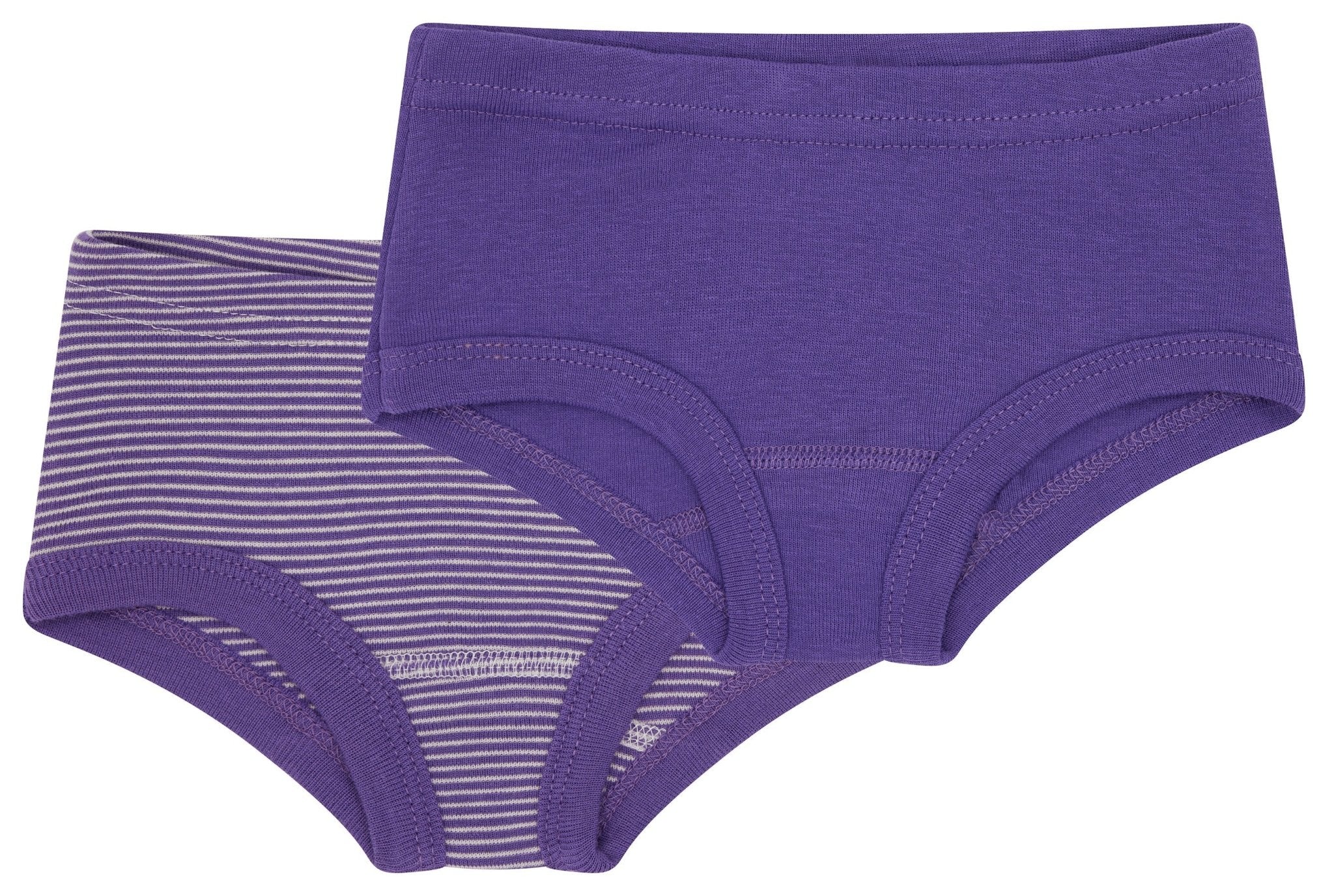 Doppelpack Pantys aus Feinripp - loud + proud - 2120 - vio - 86/92