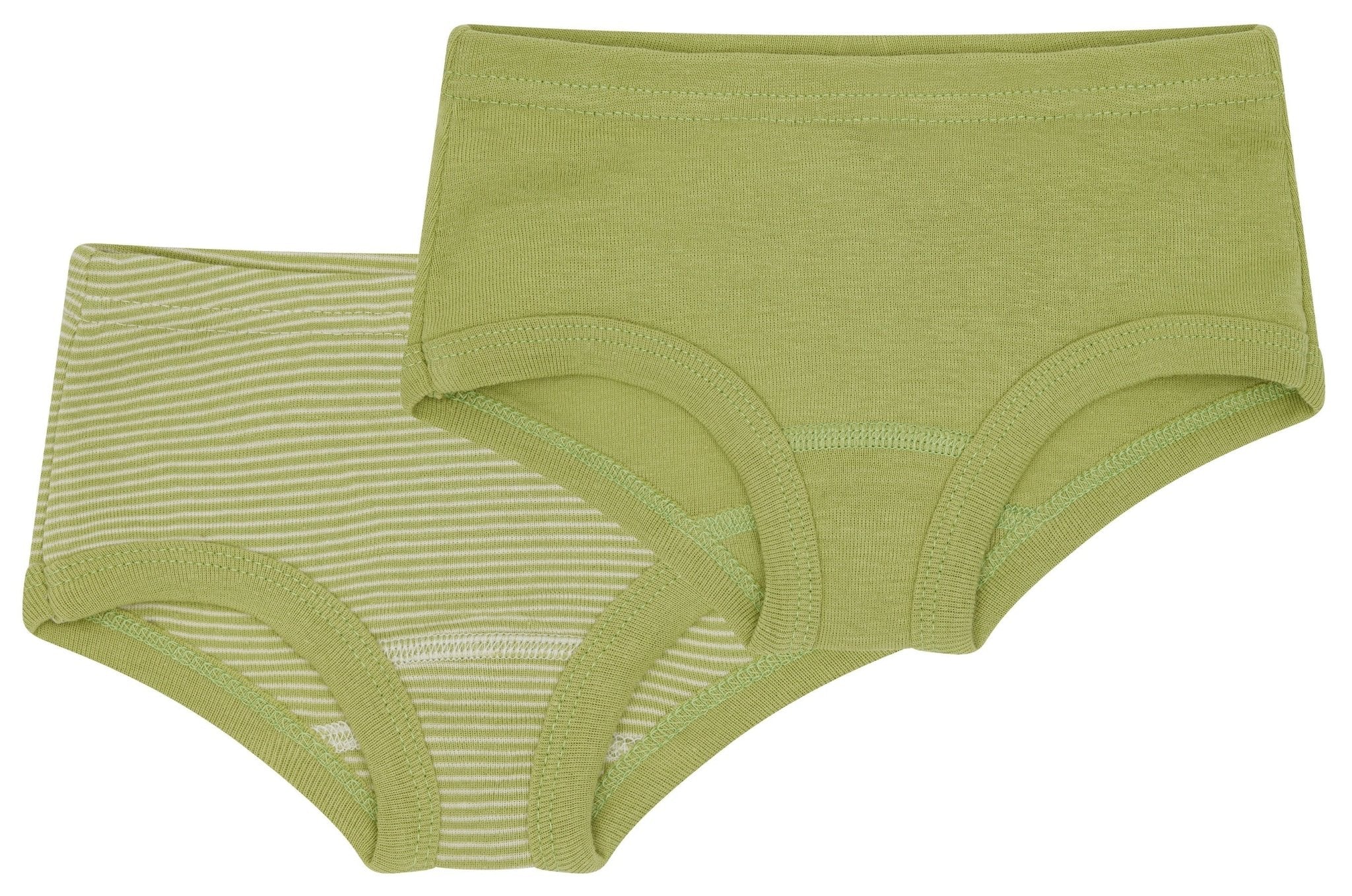 Doppelpack Pantys aus Feinripp - loud + proud - 2120 - avo - 86/92