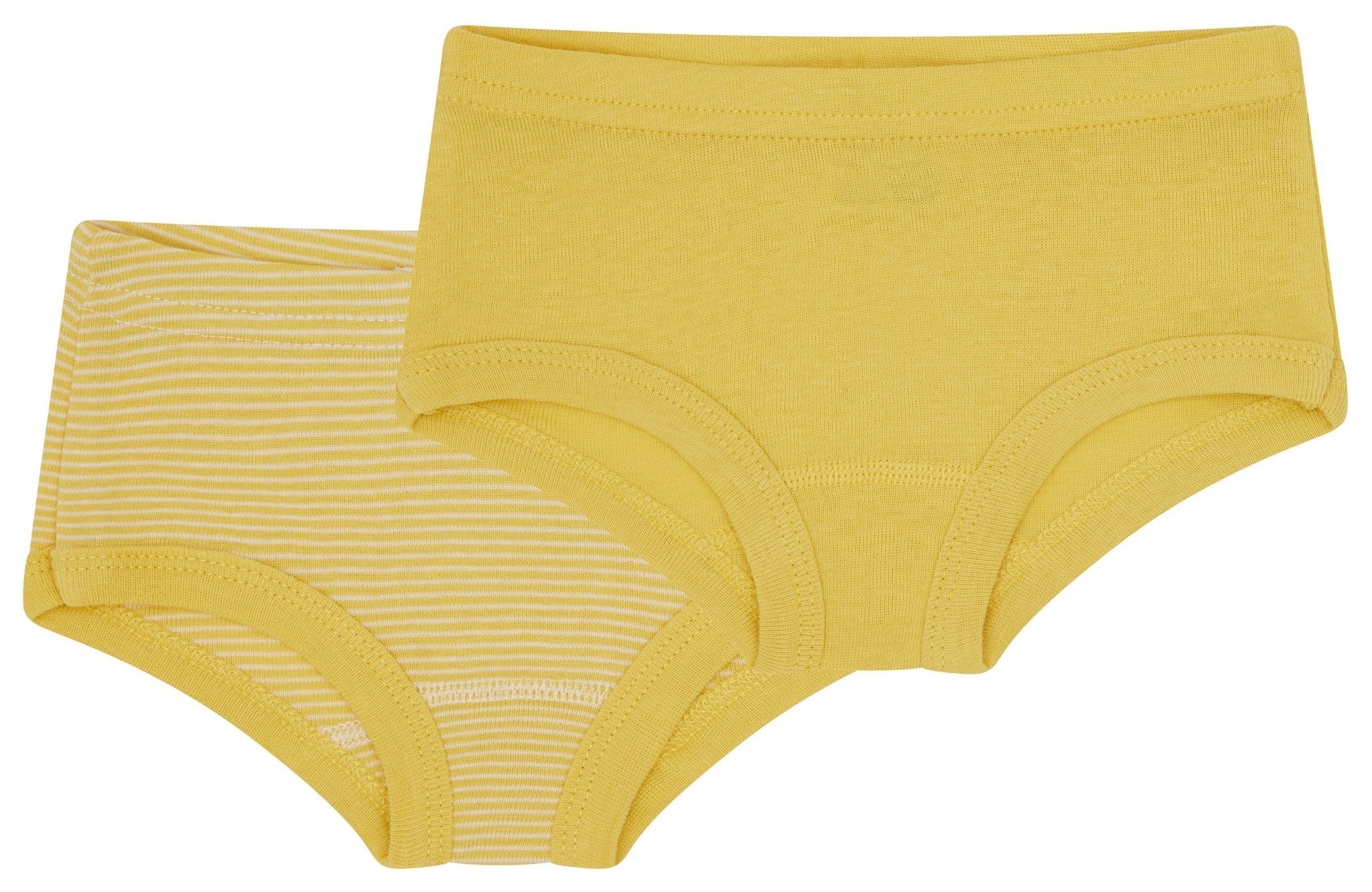 Doppelpack Pantys aus Feinripp - loud + proud - 2120 - gol - 86/92