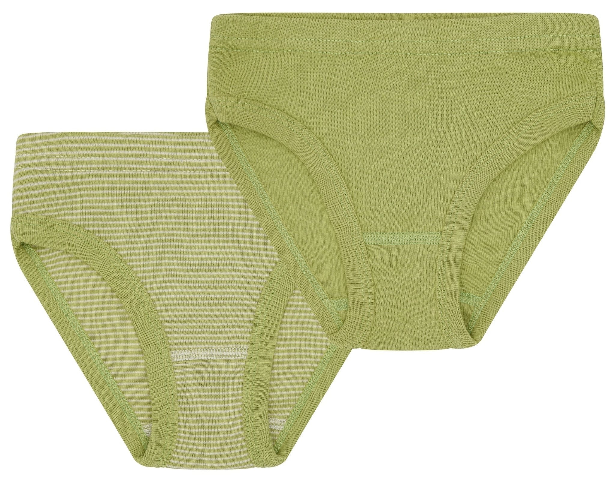 Doppelpack Slips aus Feinripp - loud + proud - 2100 - avo - 86/92