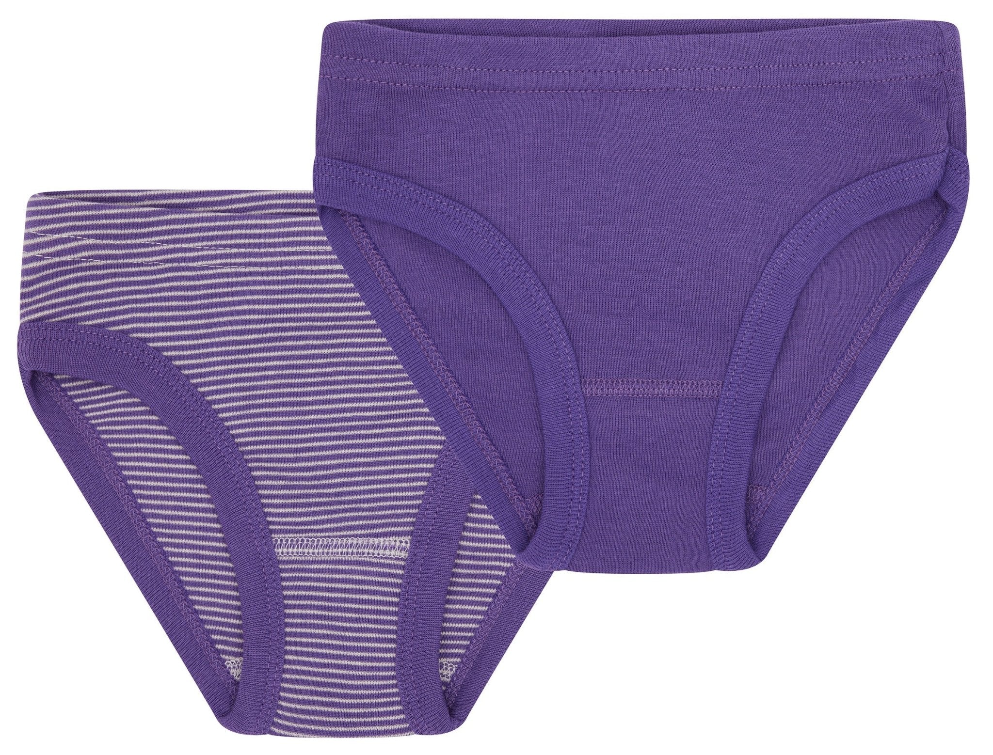 Doppelpack Slips aus Feinripp - loud + proud - 2100 - vio - 86/92