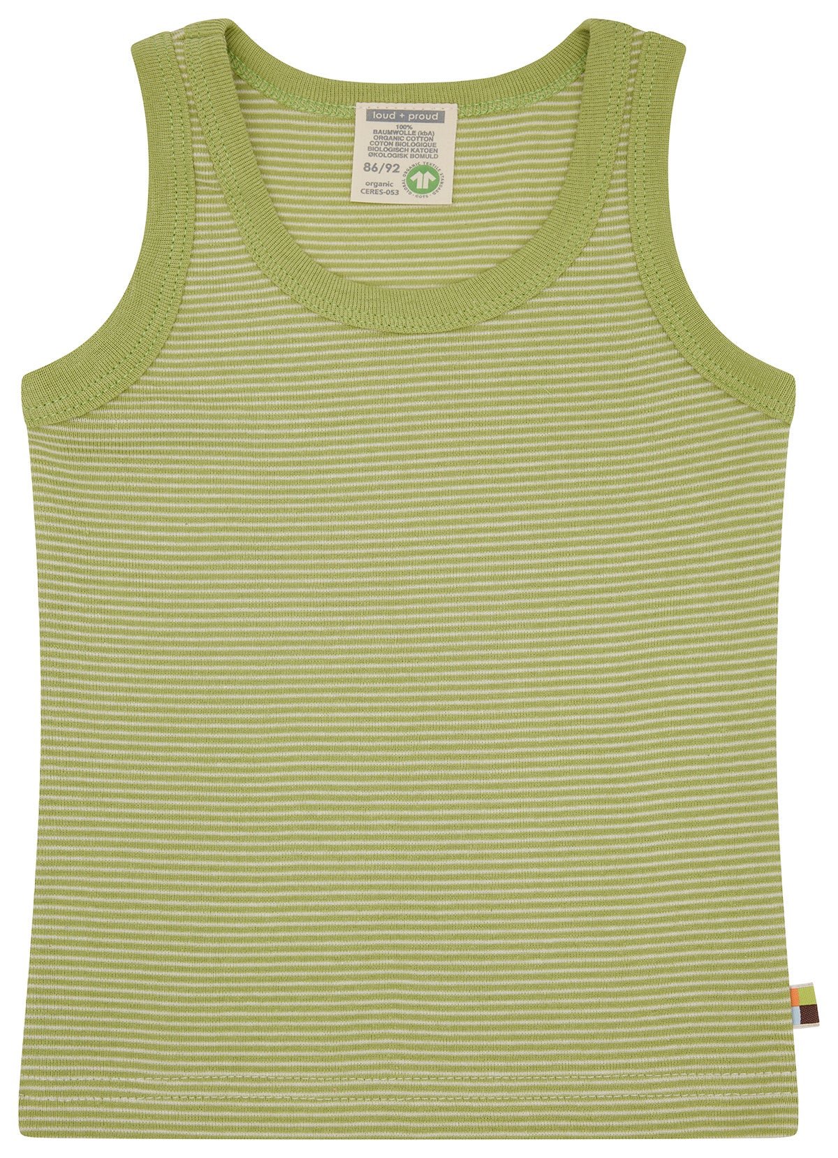 Doppelpack Unterhemden aus Feinripp - loud + proud - 2102 - avo - 86/92