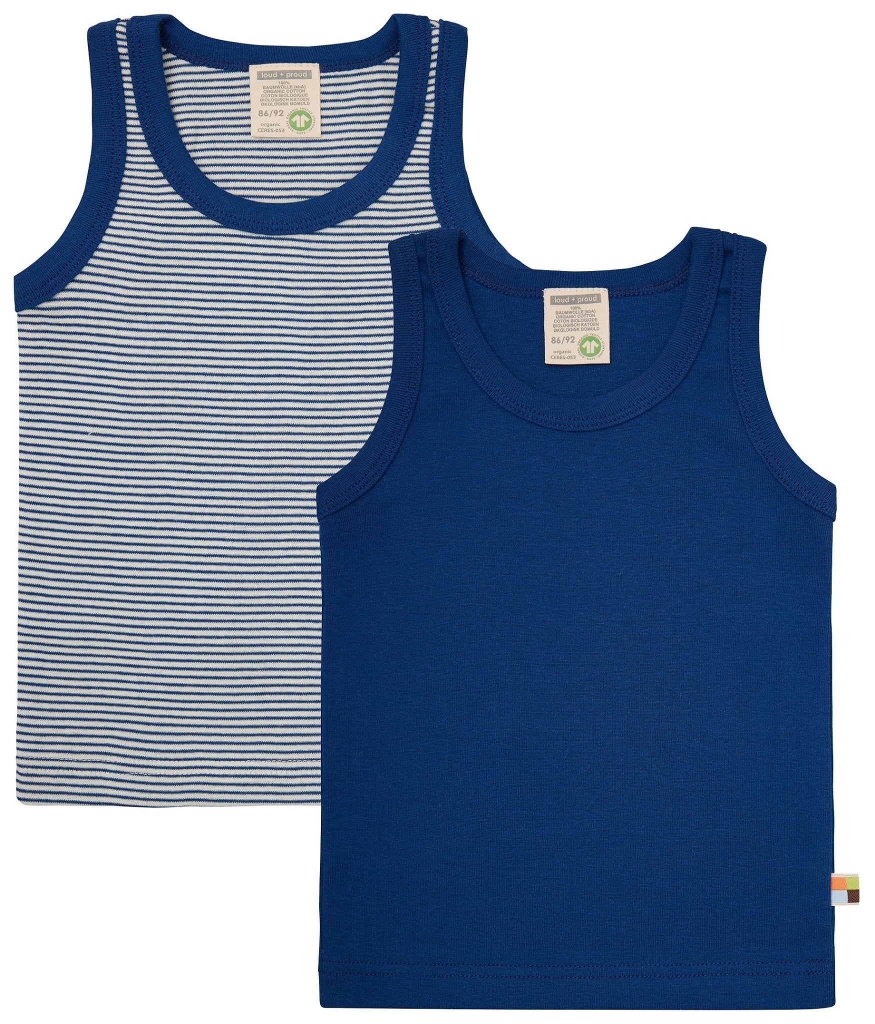 Doppelpack Unterhemden aus Feinripp - loud + proud - 2102 - ul - 86/92