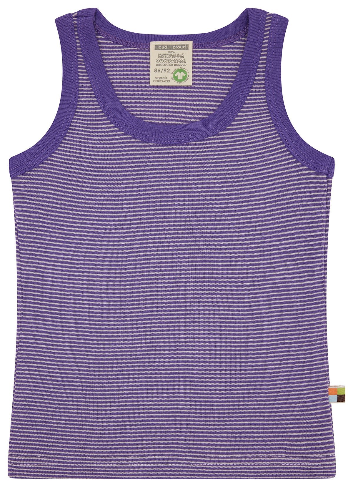 Doppelpack Unterhemden aus Feinripp - loud + proud - 2102 - vio - 86/92