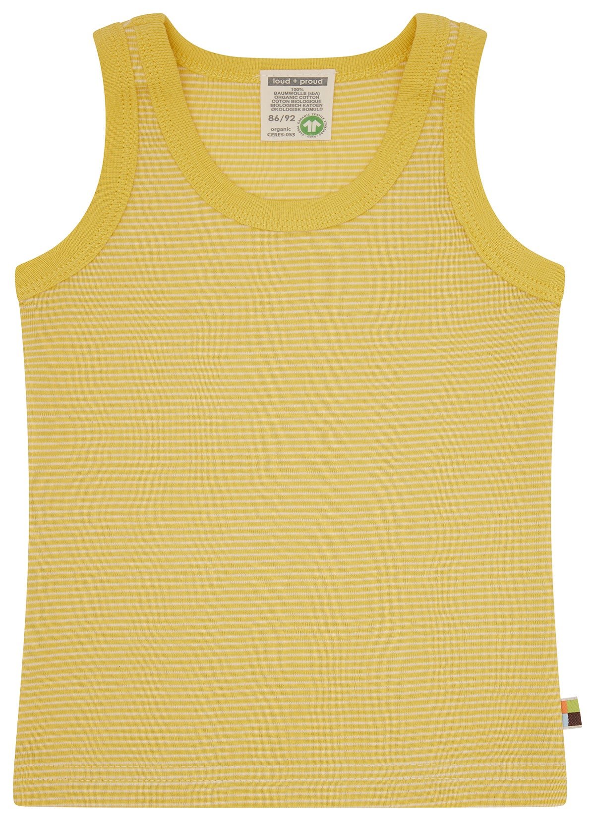 Doppelpack Unterhemden aus Feinripp - loud + proud - 2102 - gol - 86/92