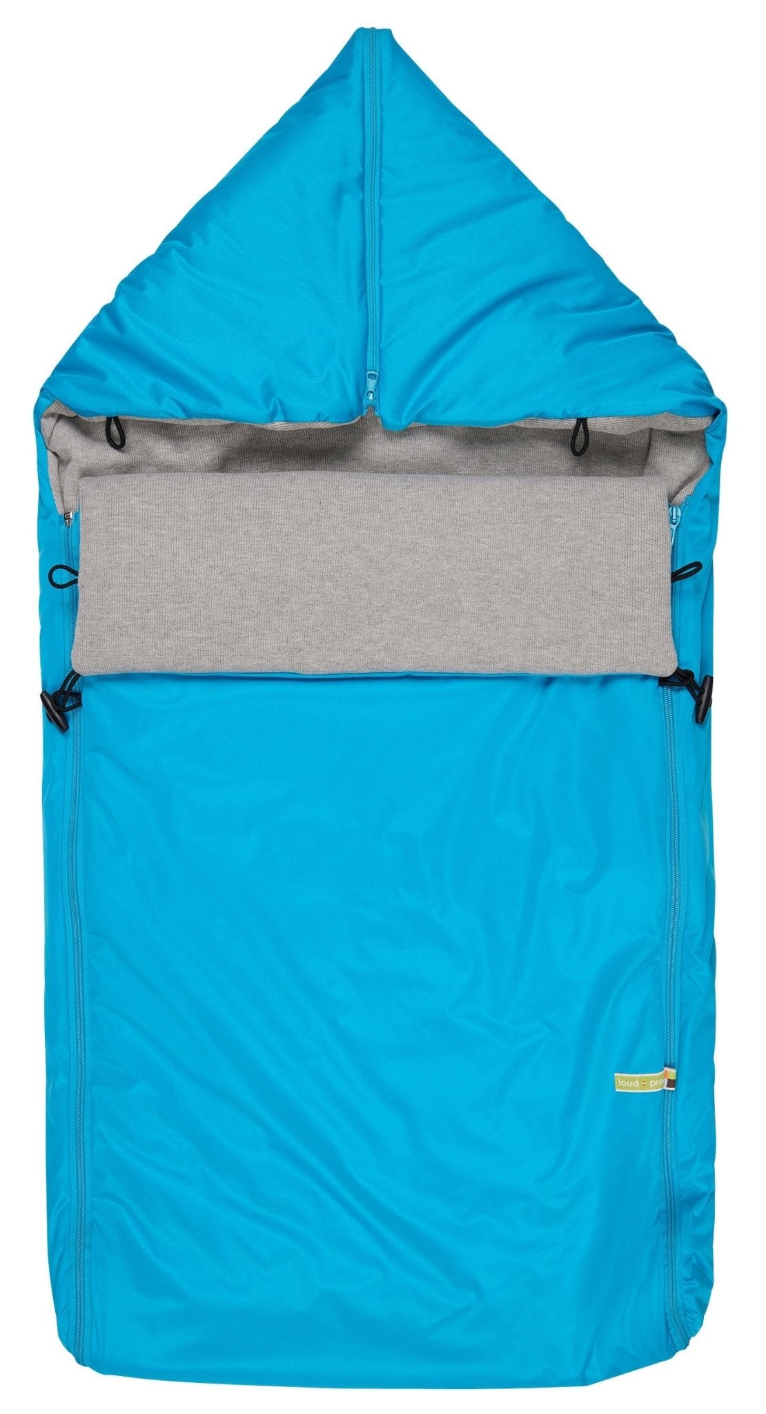 - Ganzjahres - Fußsack - loud + proud - 7122-aq/gr-OS