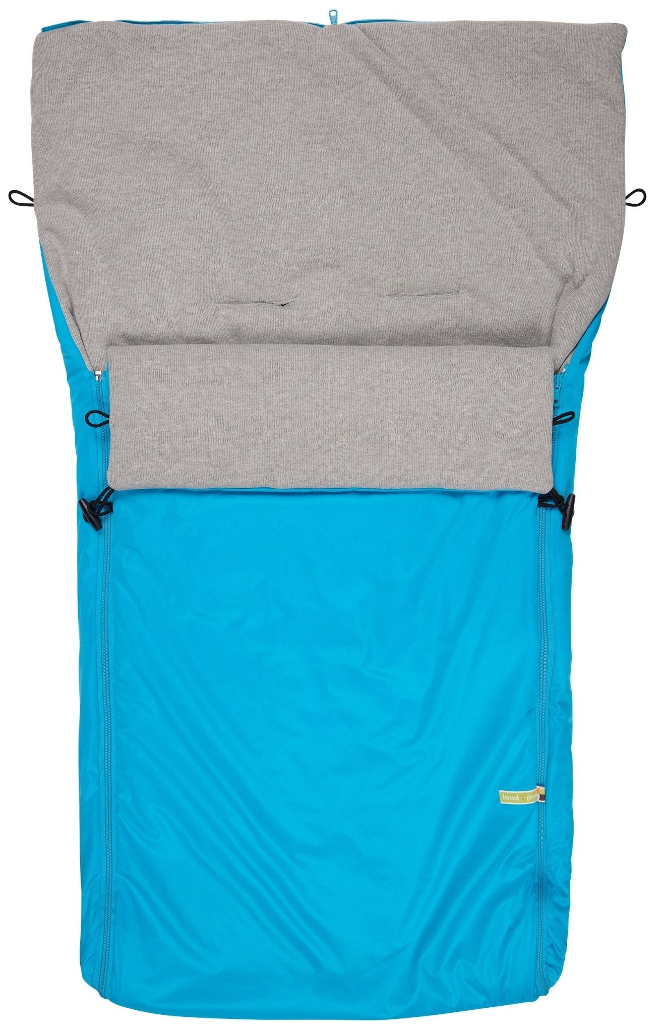 - Ganzjahres - Fußsack - loud + proud - 7122-aq/gr-OS