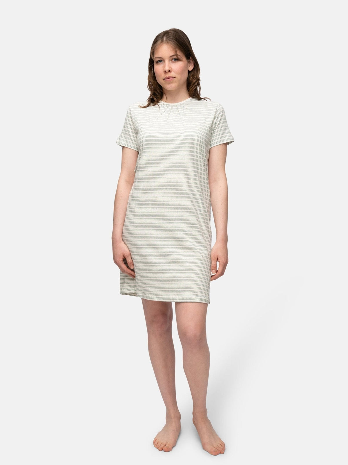 Geringeltes Sleepshirt mit Leinen - Anteil - loud + proud - G603-bam-36
