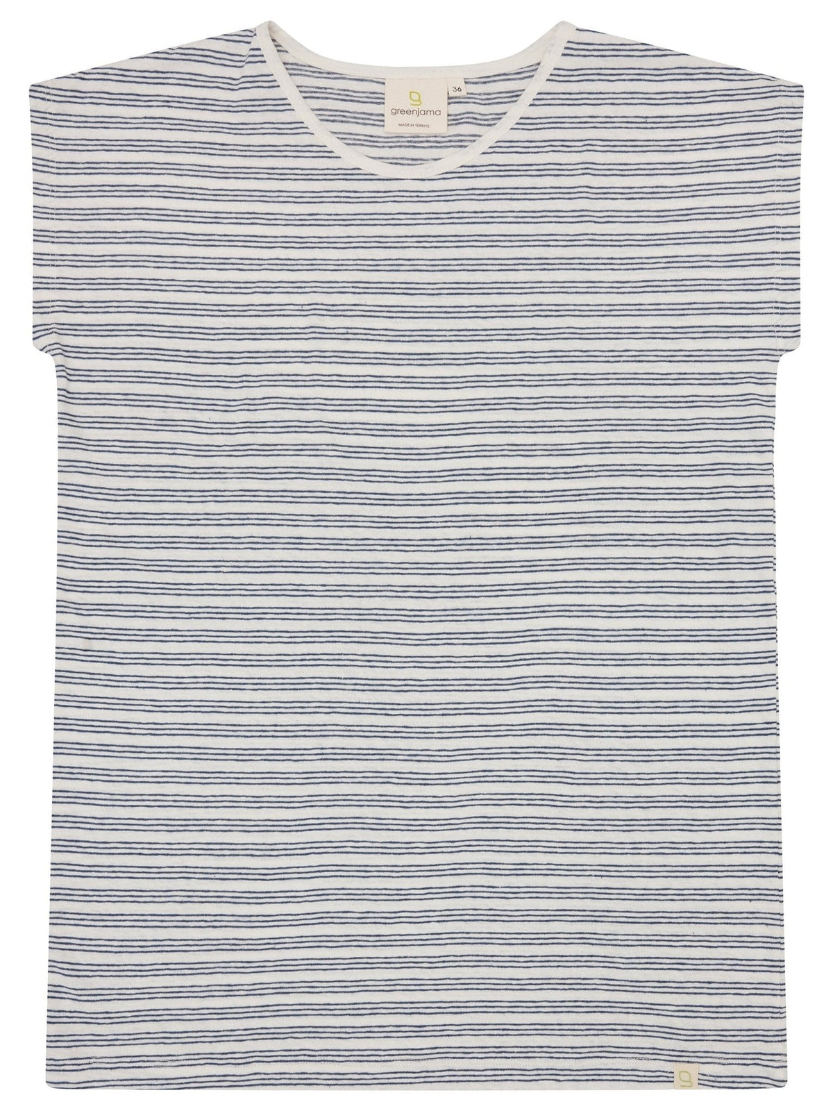 Geringeltes T-Shirt mit Leinen - Anteil - loud + proud - G104-ul-36