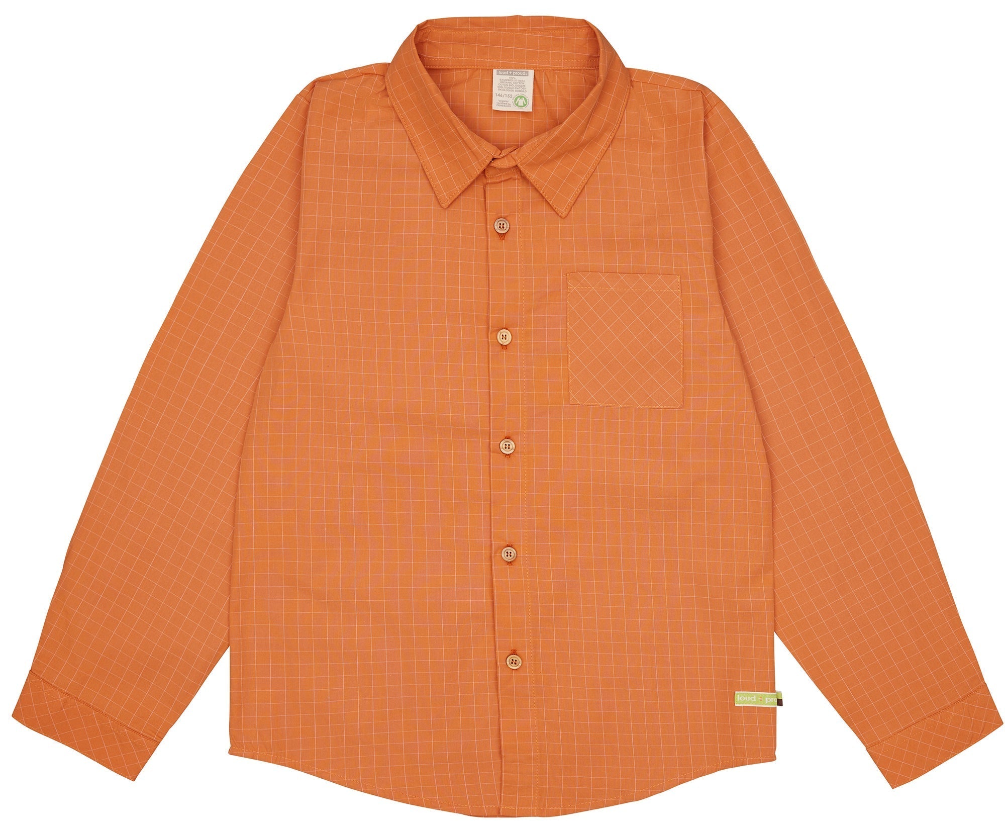 Hemd aus feinem Karo - loud + proud - 1129K - car - 134/140