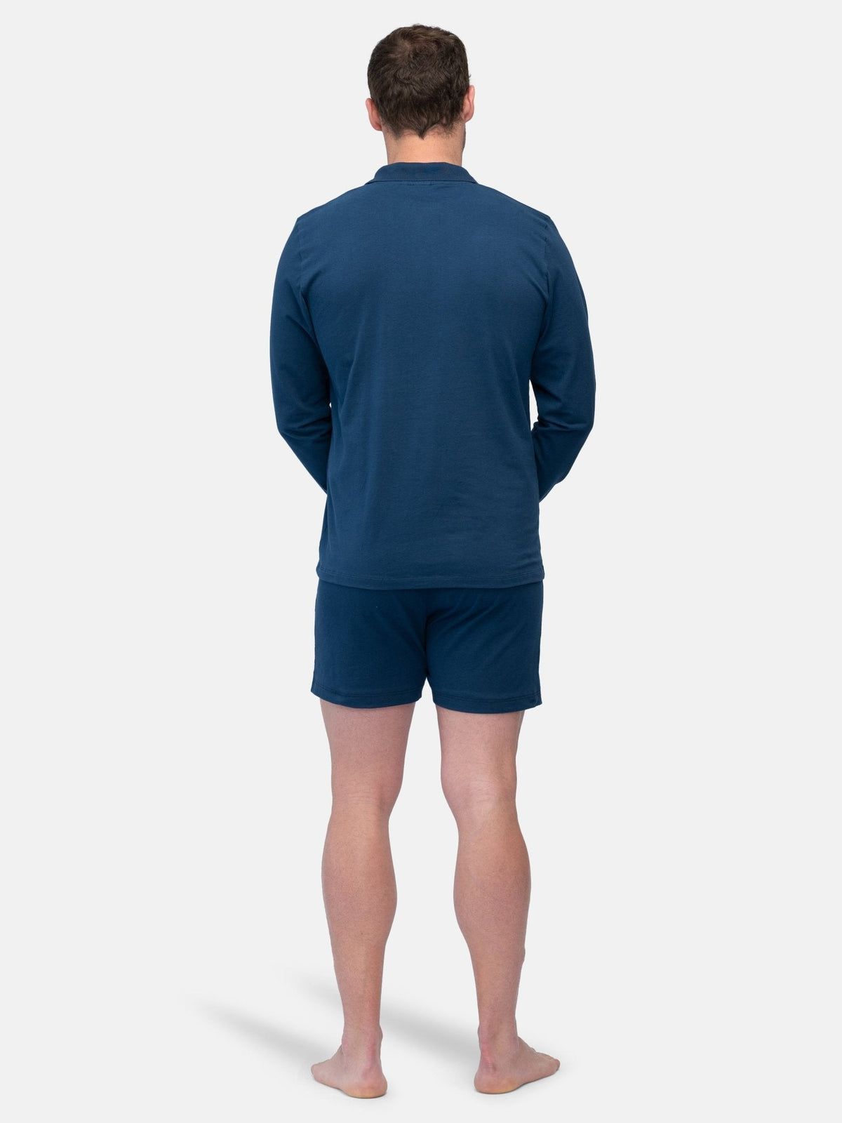 Herren Langarm - Shirt mit Polo - Kragen - loud + proud - G208-ul-S