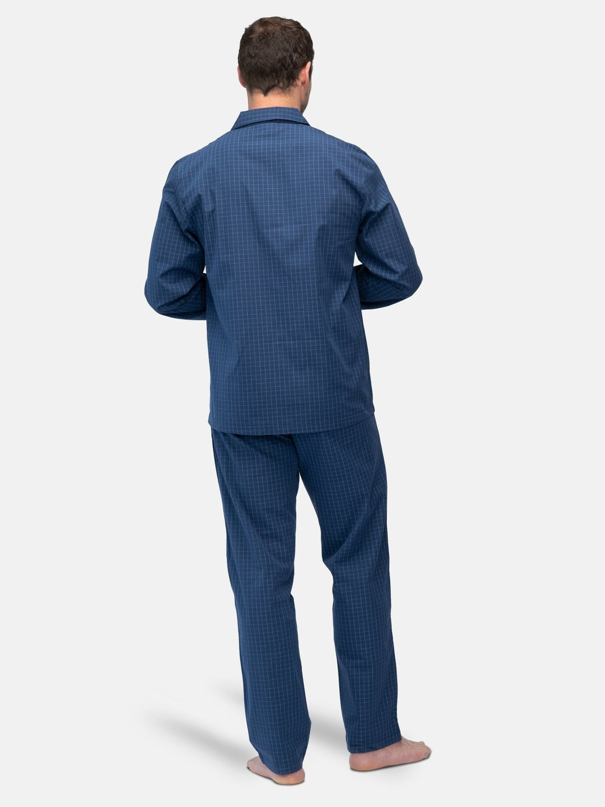 Herren Pyjama - Hemd mit dezentem Karo - loud + proud - G206-ul-S