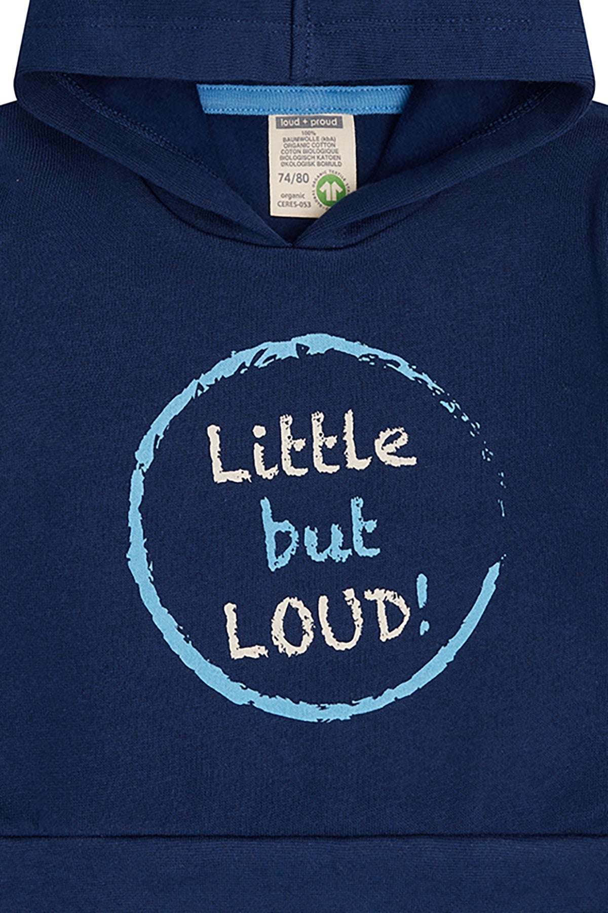 Hoodie mit Druckmotiv - loud + proud - 1173-ul-62/68
