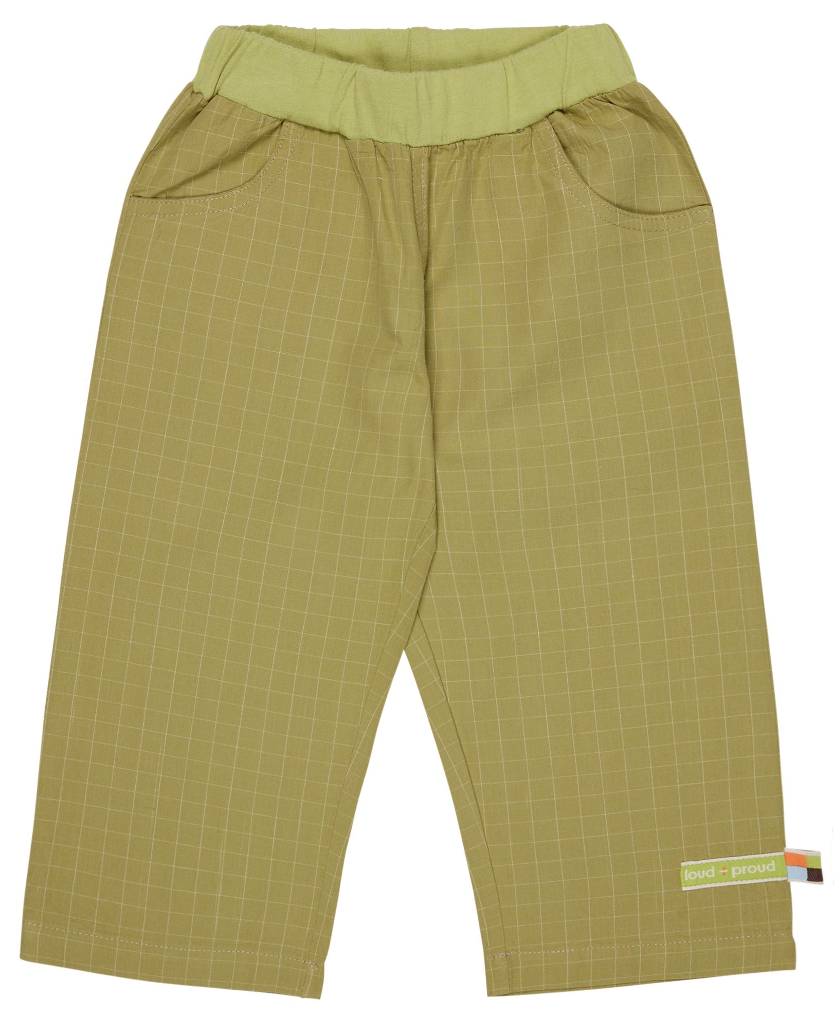 Hose aus feinem Karo - loud + proud - 4182 - avo - 62/68