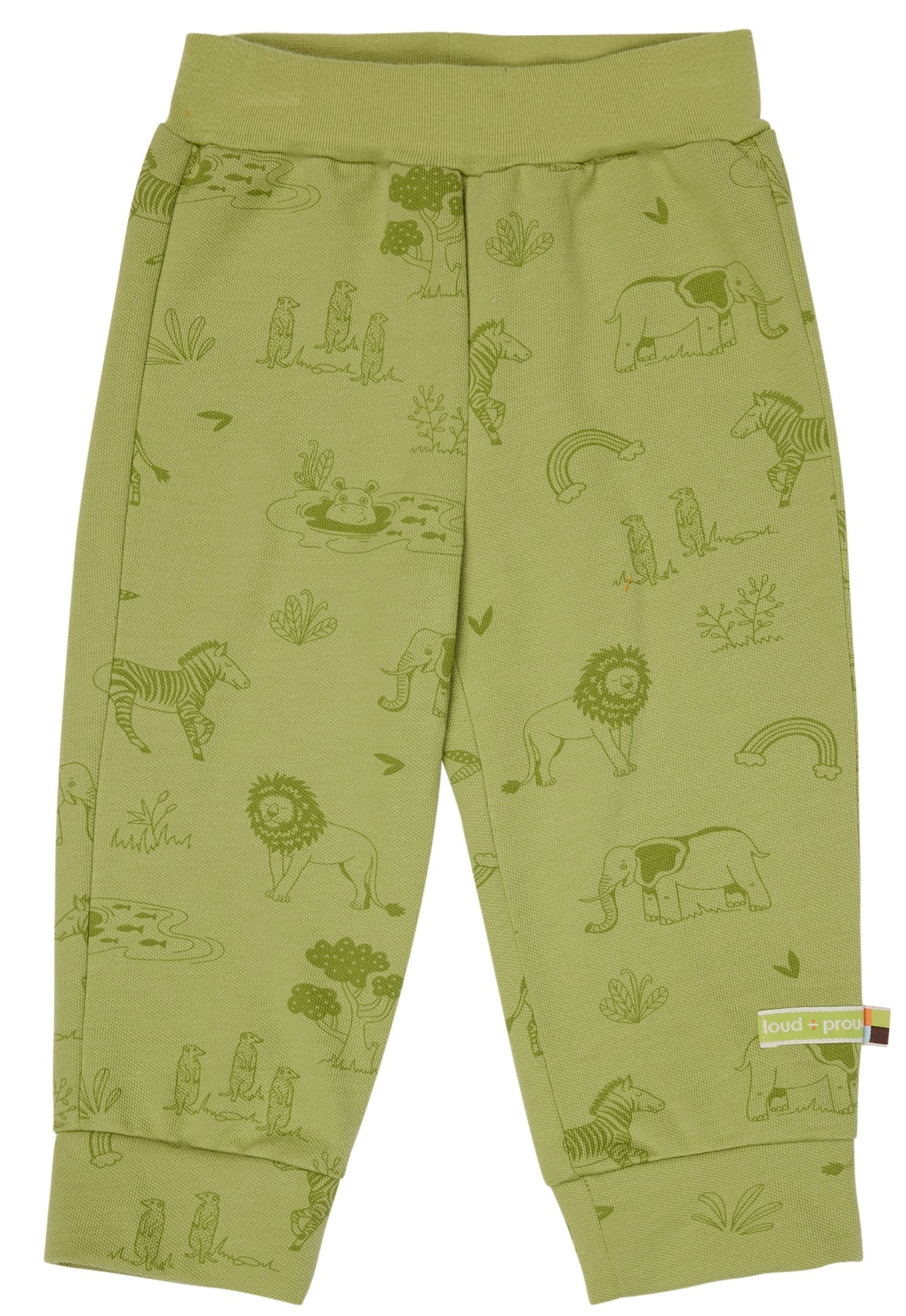 Hose mit Druck - loud + proud - 4175 - avo - 62/68