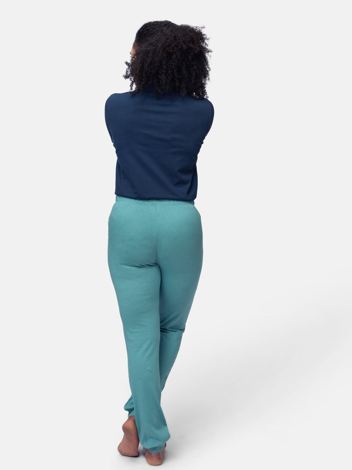 Hose mit Woll - Anteil und Bündchen - loud + proud - G405-top-36