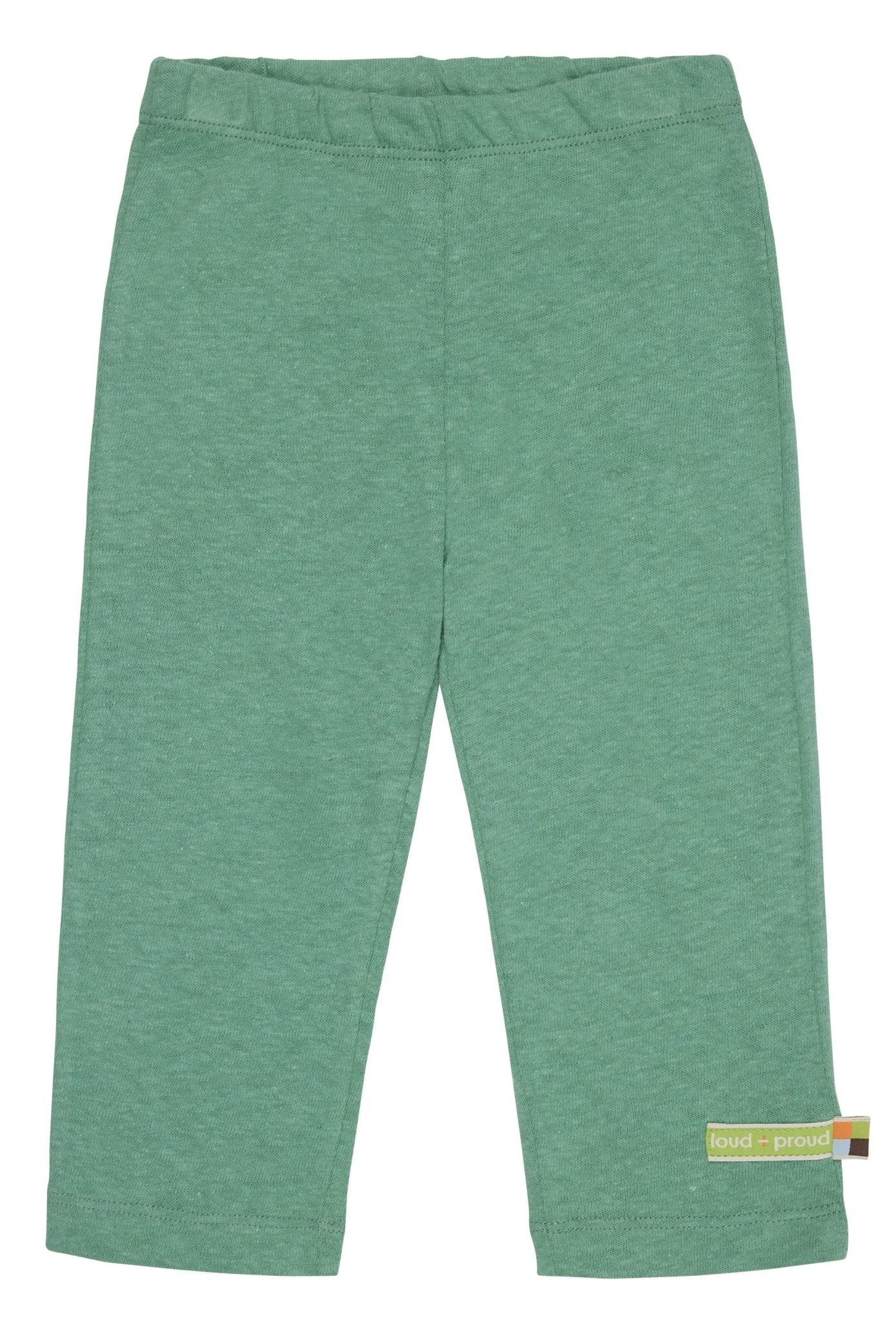 - Hose uni mit Leinen - loud + proud - 4142-Bamboo-62/68