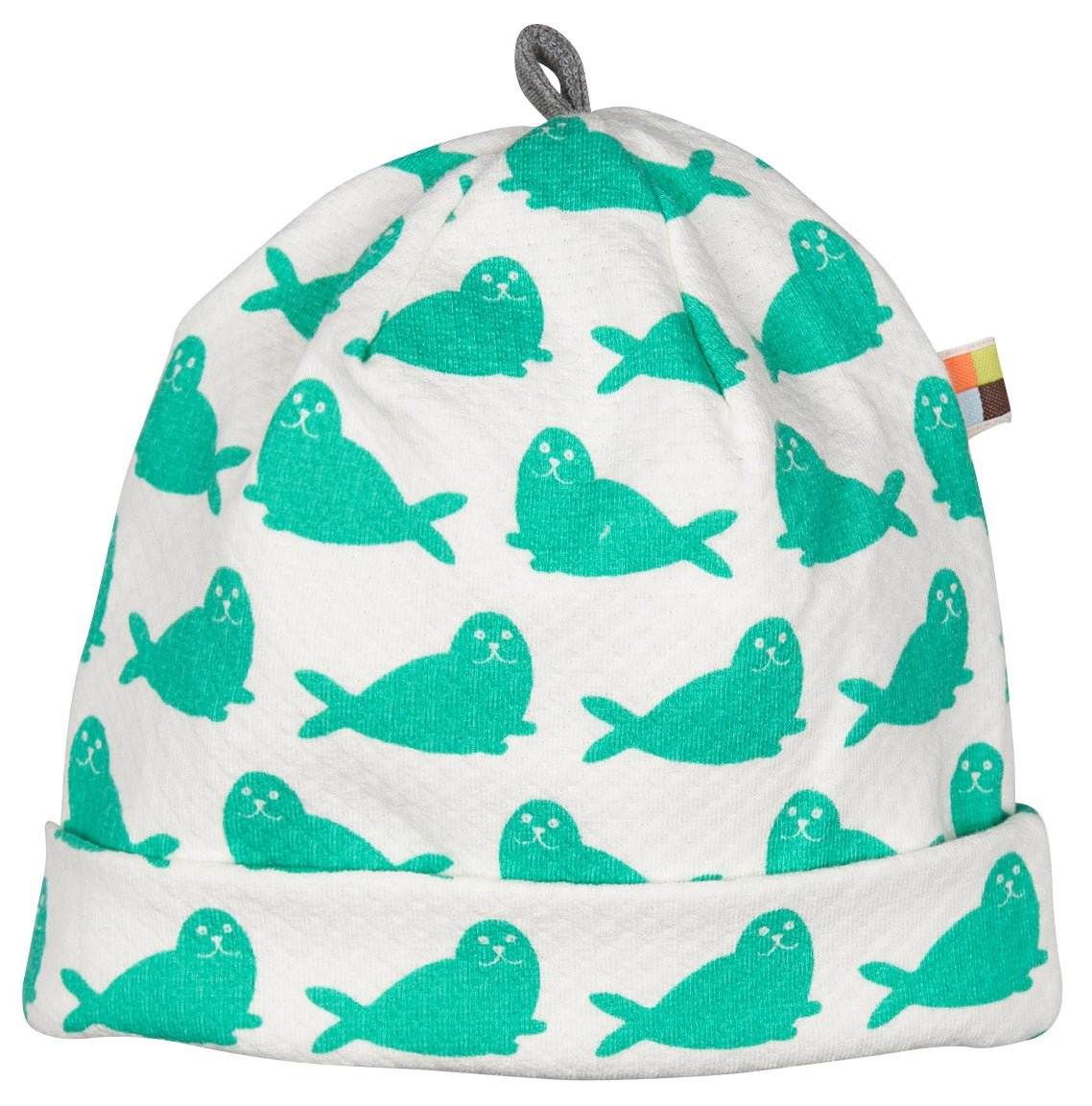 - Interlock - Mütze Druck - loud + proud - 7072-Jade-62/68