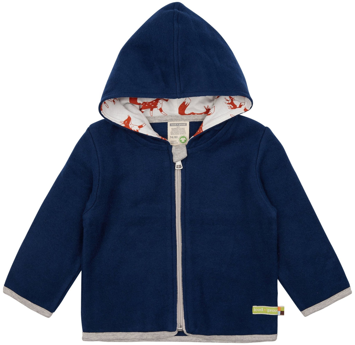 Jacke aus Baumwoll-Fleece - loud + proud - 3129-ul-50/56