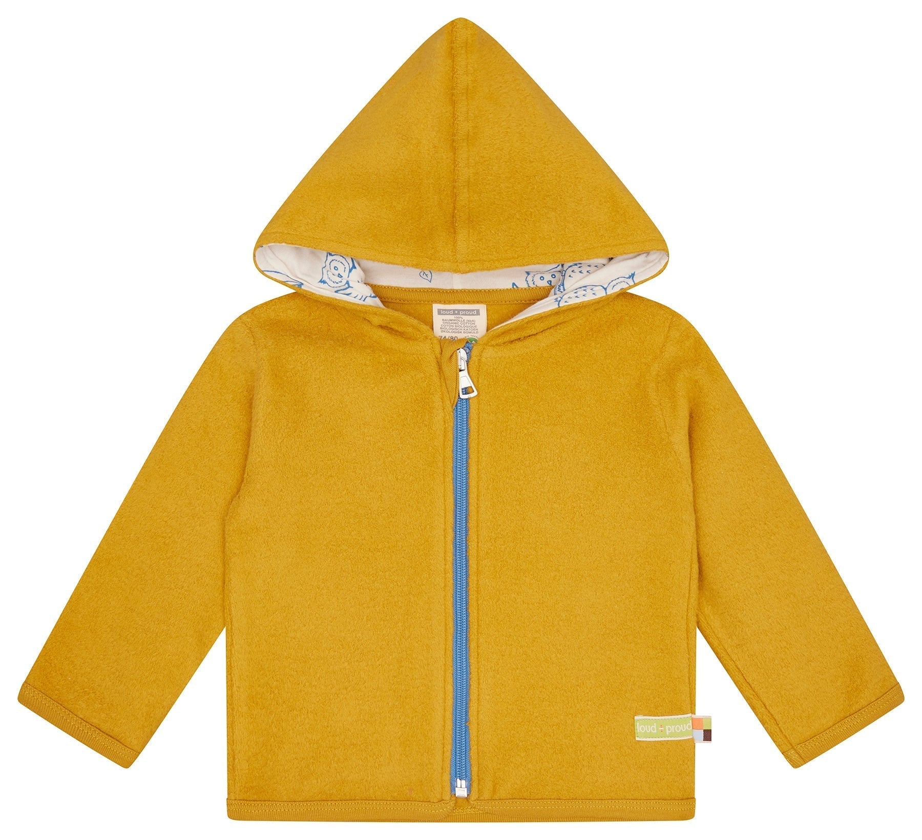 Jacke aus Baumwoll - Fleece - loud + proud - 3147 - cur - 62/68