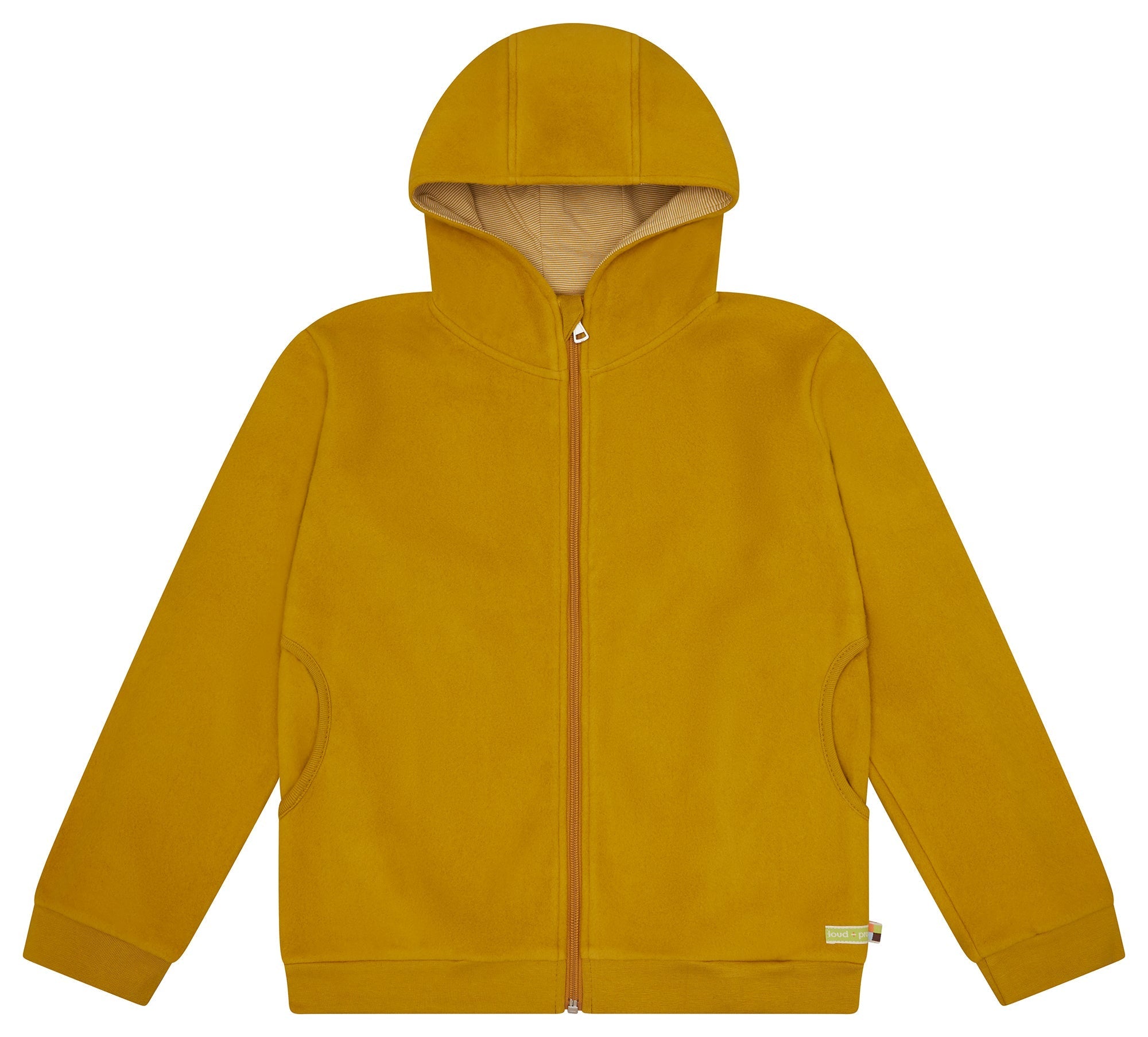 Jacke aus Baumwoll - Fleece - loud + proud - 3165K - cur - 134/140