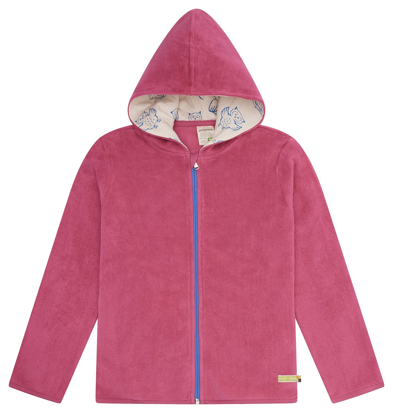 Jacke aus Baumwoll - Fleece - loud + proud - 3147K - rou - 134/140