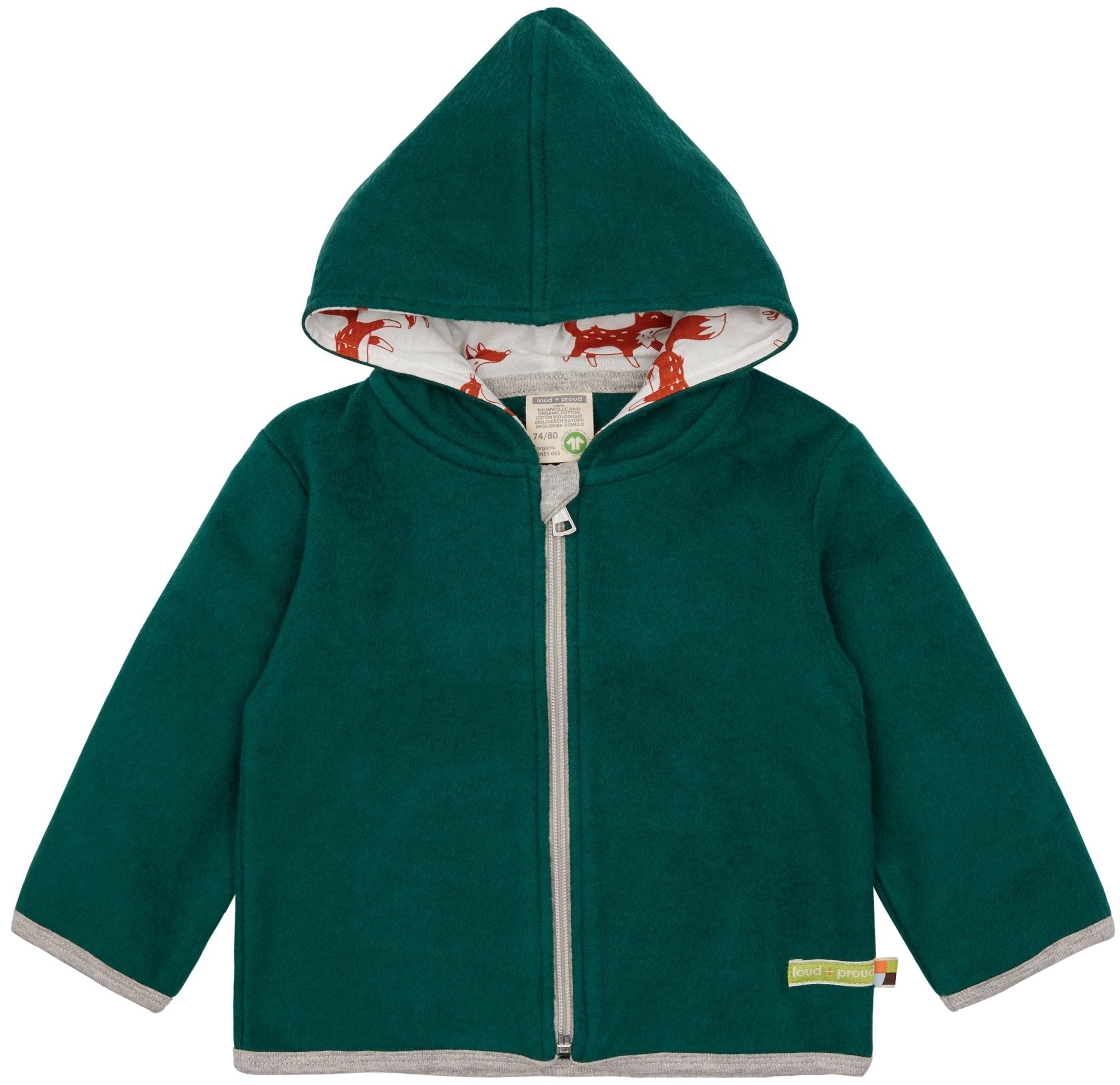 - Jacke aus Baumwoll - Fleece - loud + proud - 3129-bot-50/56