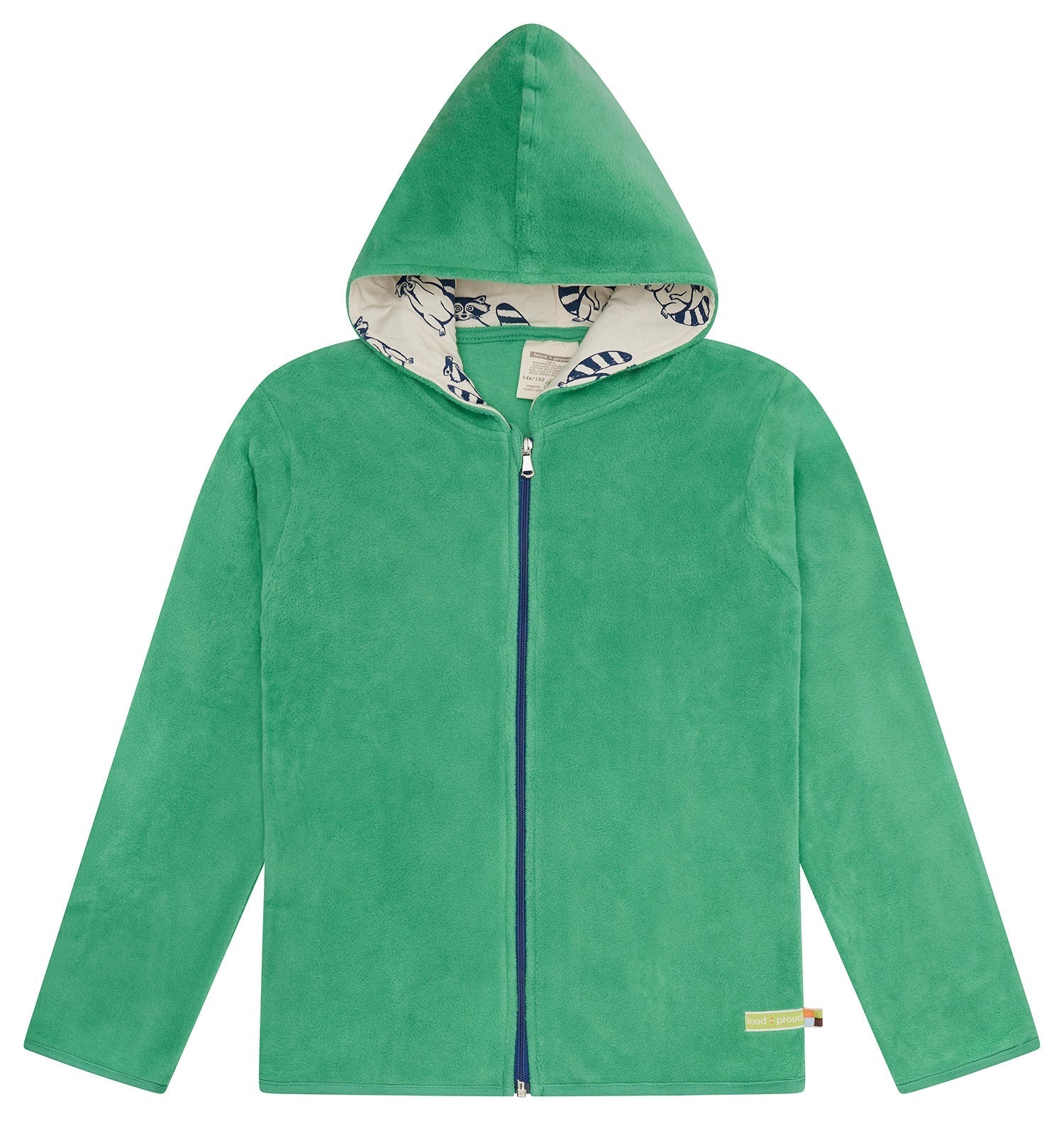 Jacke aus Baumwoll - Fleece - loud + proud - 3147K - pla - 134/140