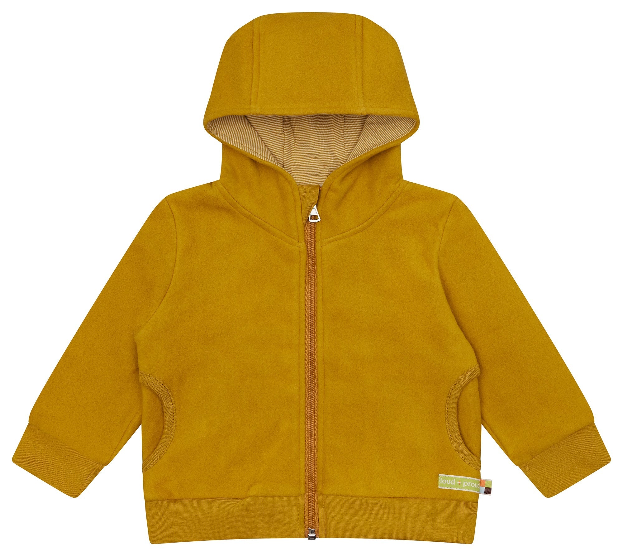 Jacke aus Baumwoll - Fleece - loud + proud - 3165 - cur - 62/68