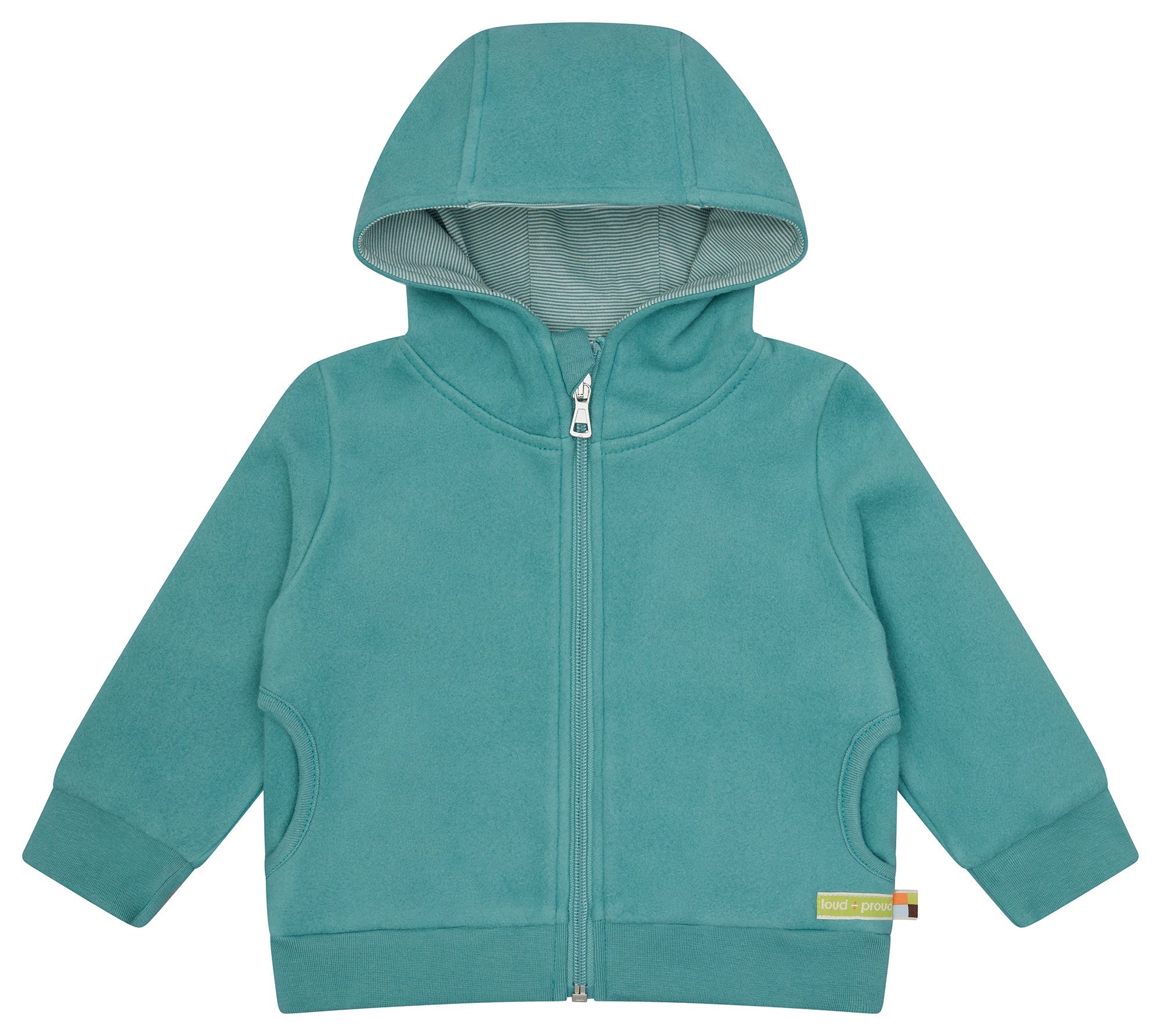 Jacke aus Baumwoll - Fleece - loud + proud - 3165 - ore - 62/68