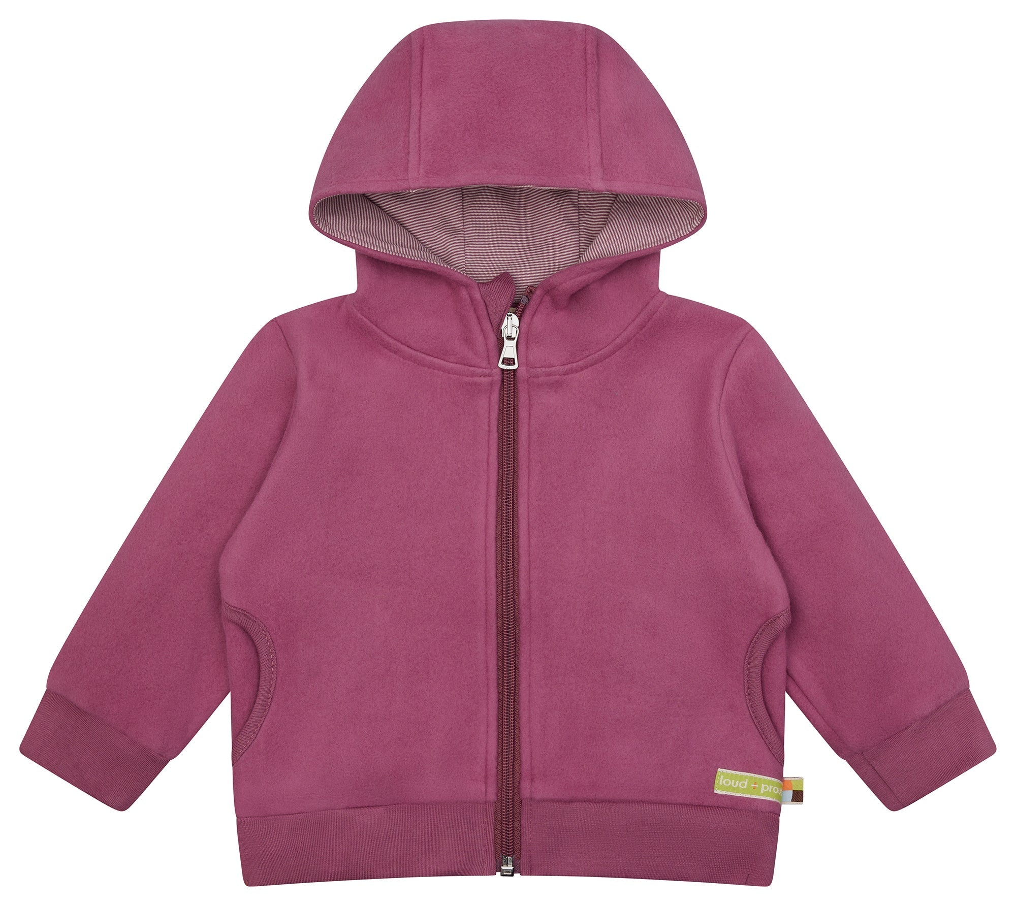 Jacke aus Baumwoll - Fleece - loud + proud - 3165 - grp - 62/68