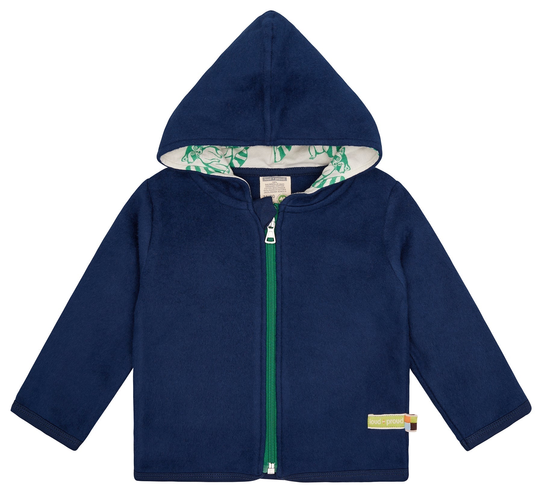 Jacke aus Baumwoll - Fleece - loud + proud - 3147 - ul - 62/68