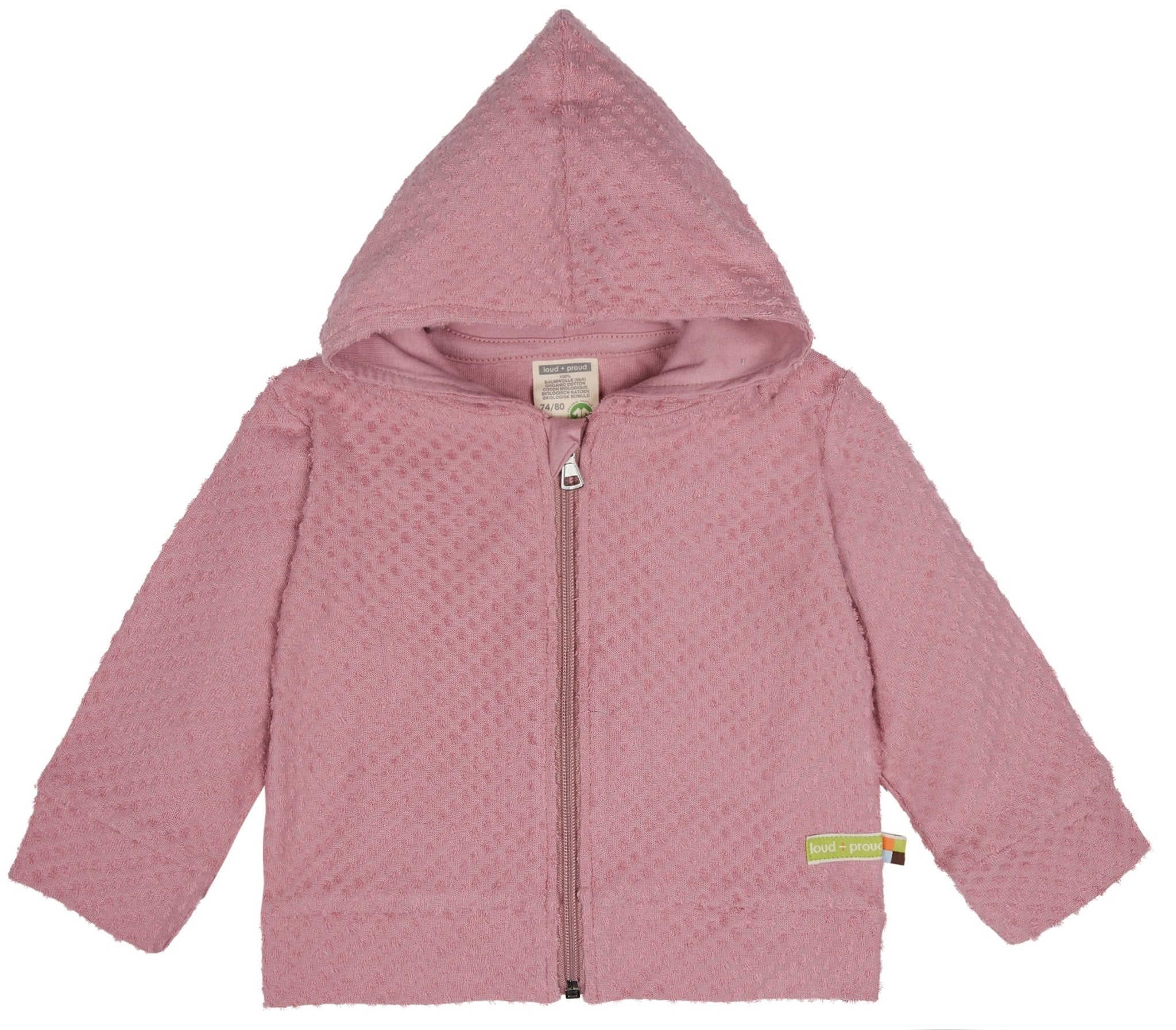 Jacke aus Frottee mit Punkten - loud + proud - 3122 - ast - 62/68