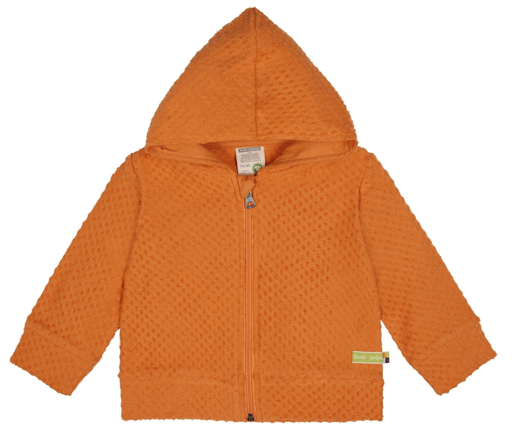 Jacke aus Frottee mit Punkten - loud + proud - 3122 - car - 62/68