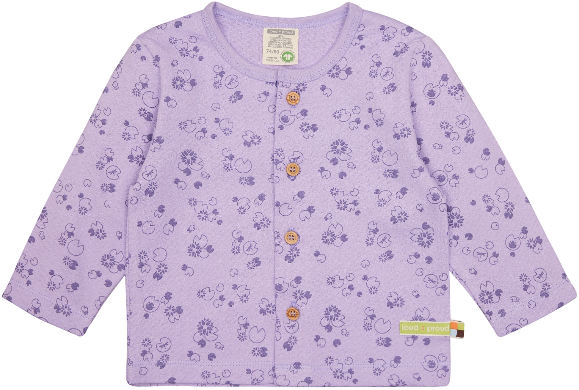 Jacke aus Musseline Jersey mit Druck - loud + proud - 3142 - lil - 62/68