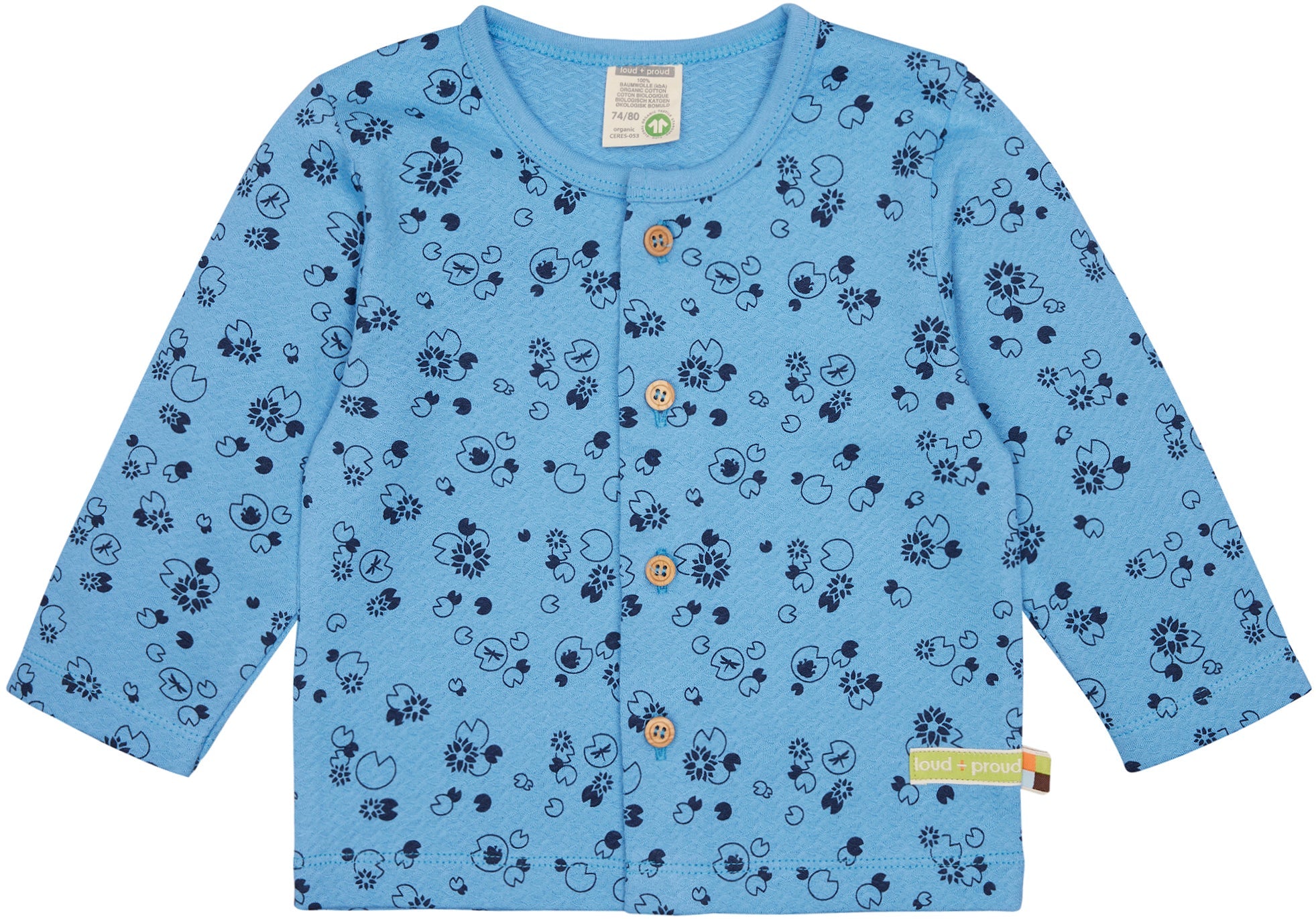 Jacke aus Musseline Jersey mit Druck - loud + proud - 3142 - bas - 62/68